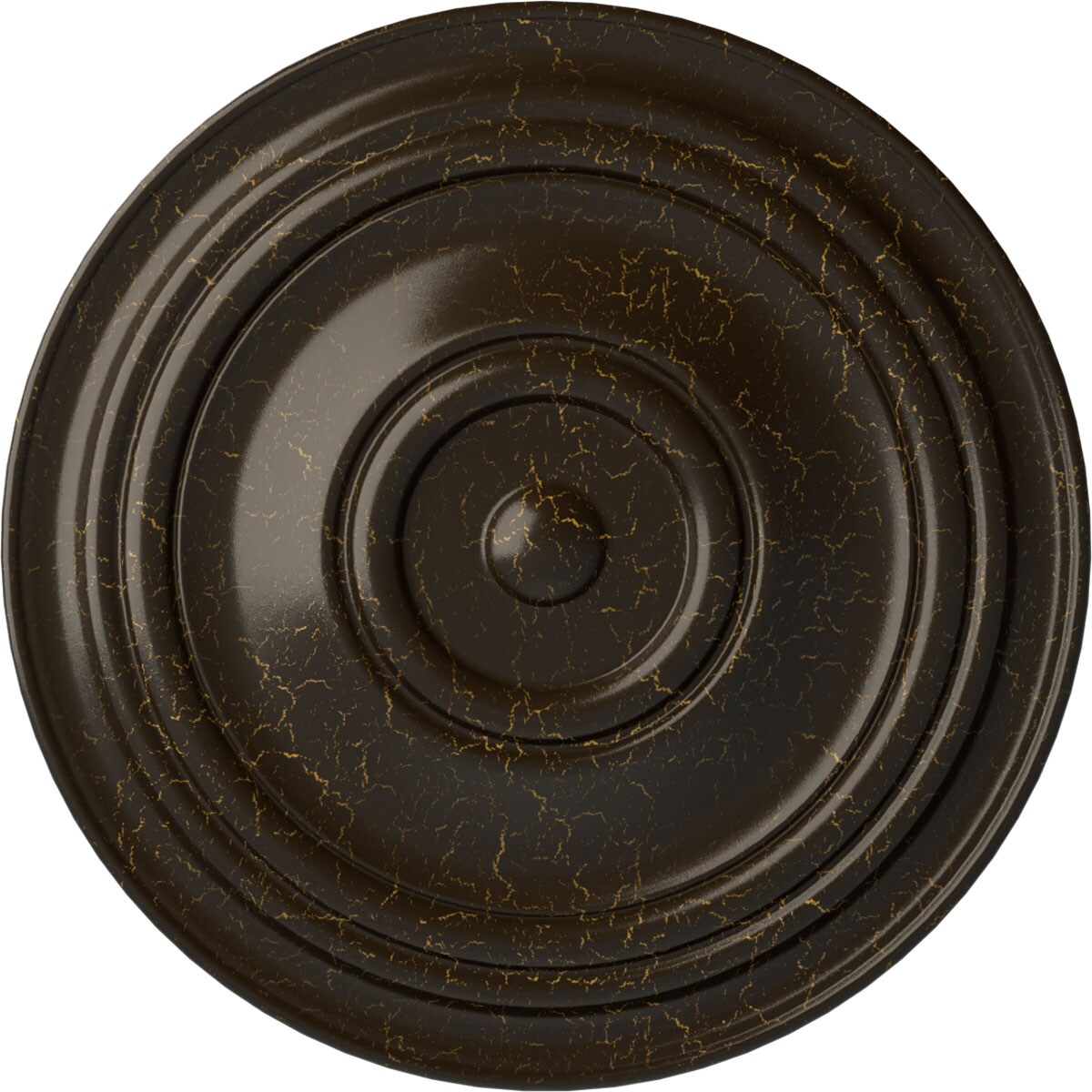 Ekena Millwork CM31TRSHC Traditional 31.5-in W x 31.5-in L Painted Stone Hearth Crackle Polyurethane Whole Ceiling Medallion