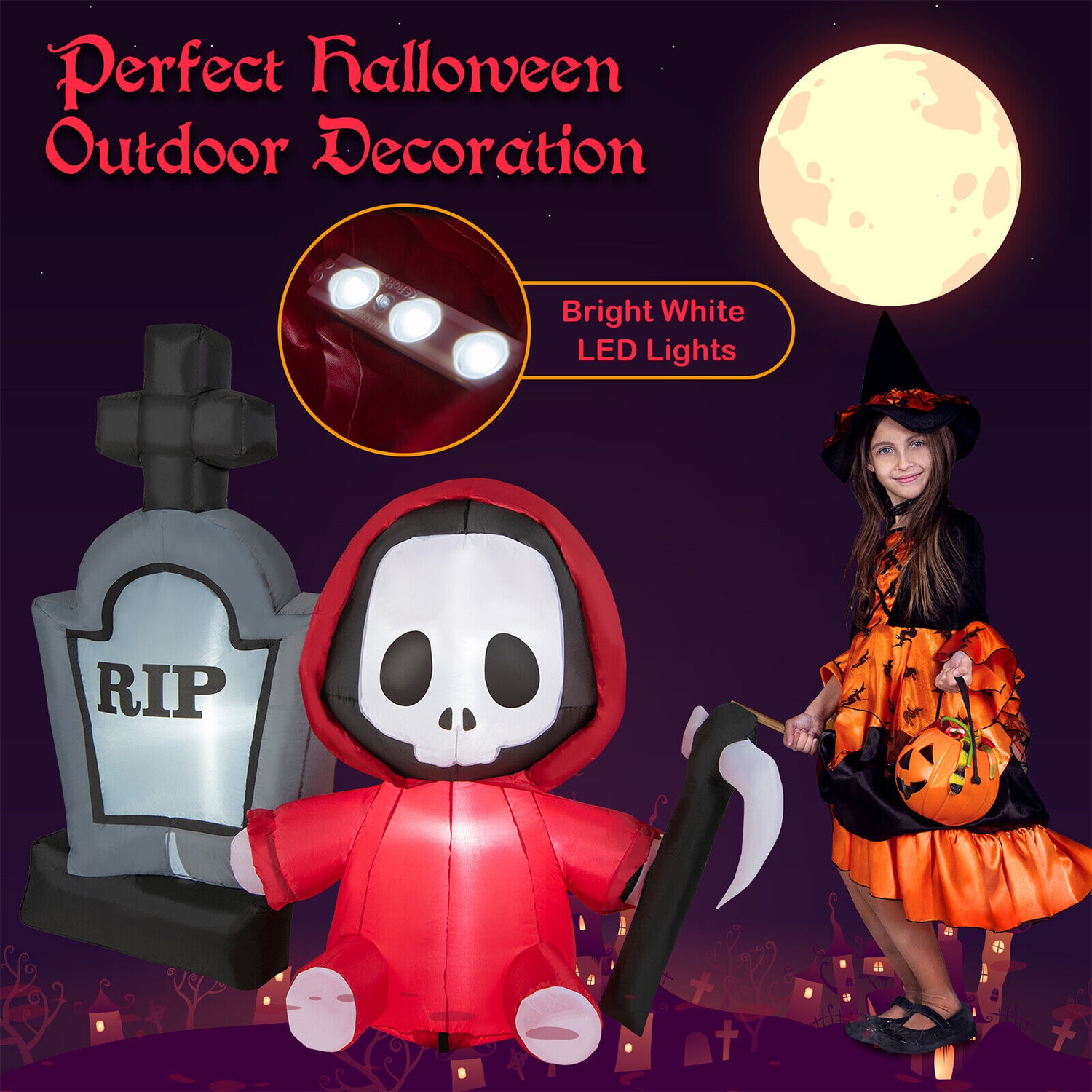 WELLFOR HYG23962US Outdoor-Halloween-Decor - View #4