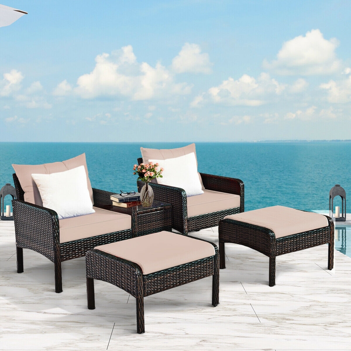 Slickblue D-CO-+NB15666WH Patio-Conversation-Sets - View #4