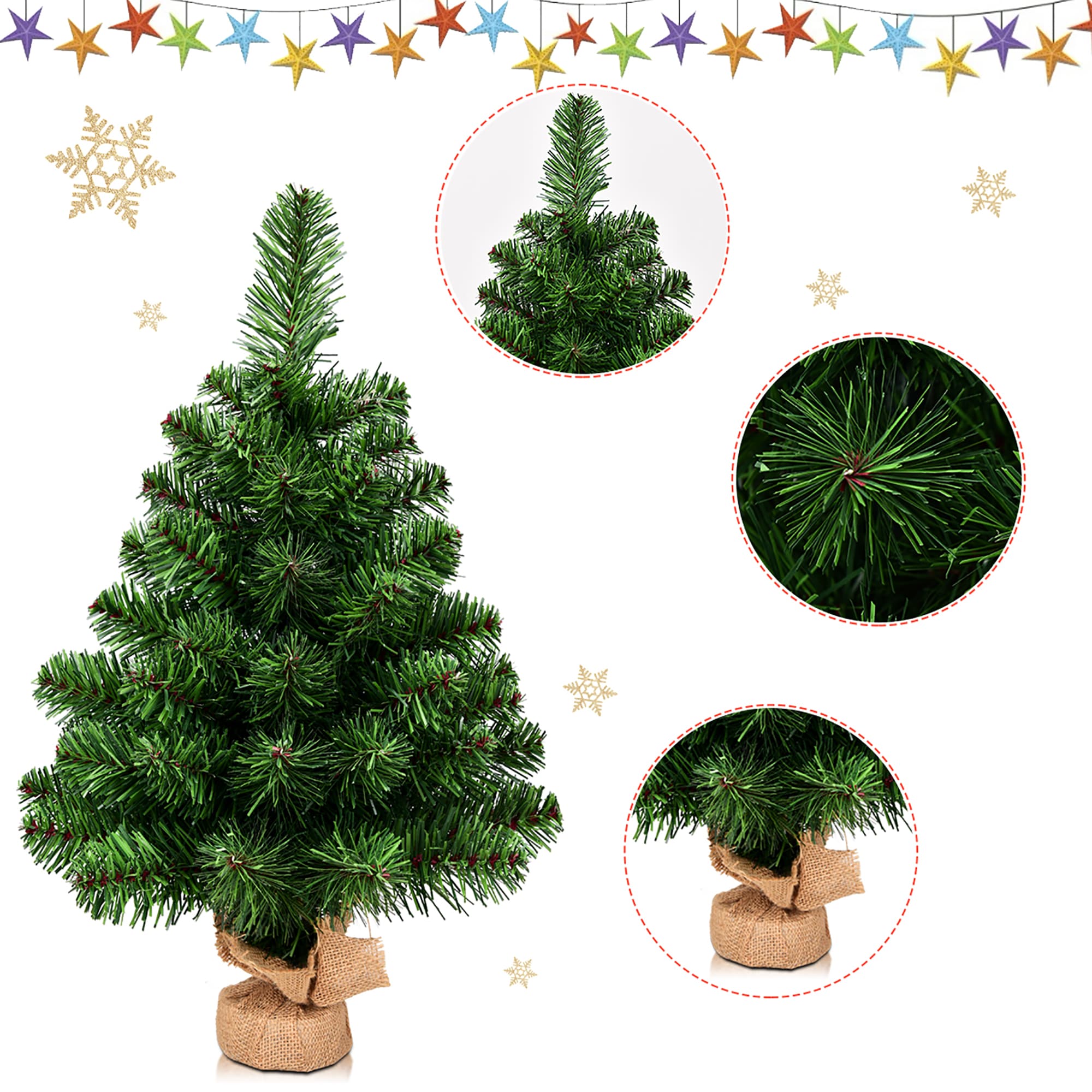 Costway CM20721 Artificial-Christmas-Trees - View #2