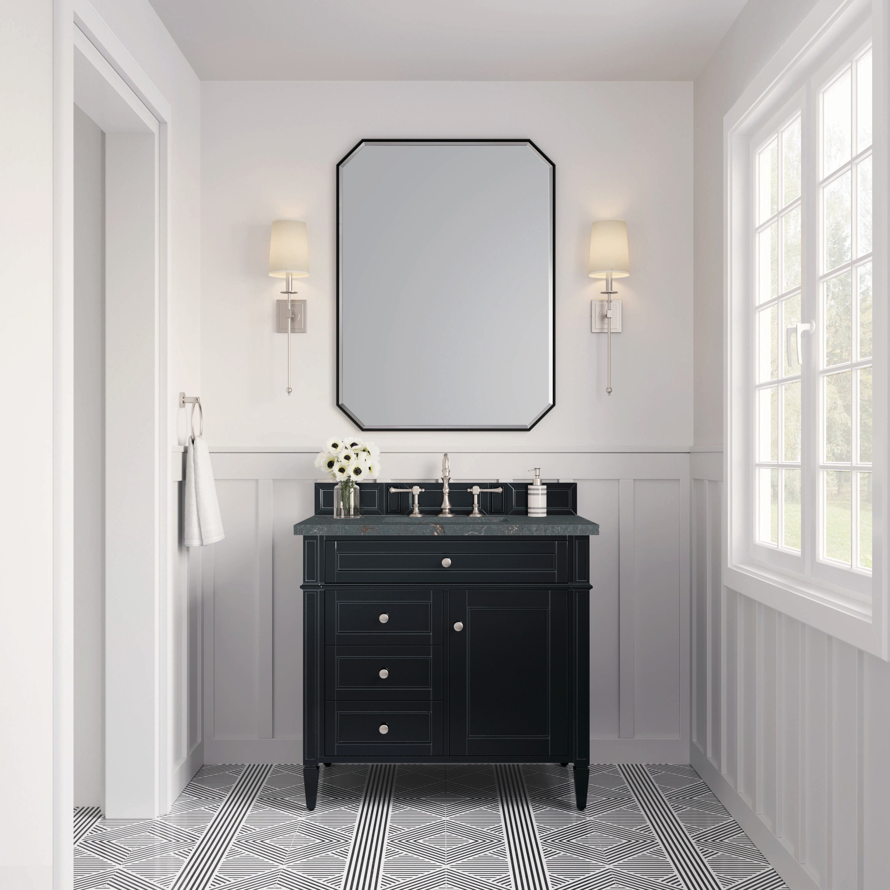 James Martin Vanities 650-V36-BKO-3PBL Bath-Vanity-Combo - View #2