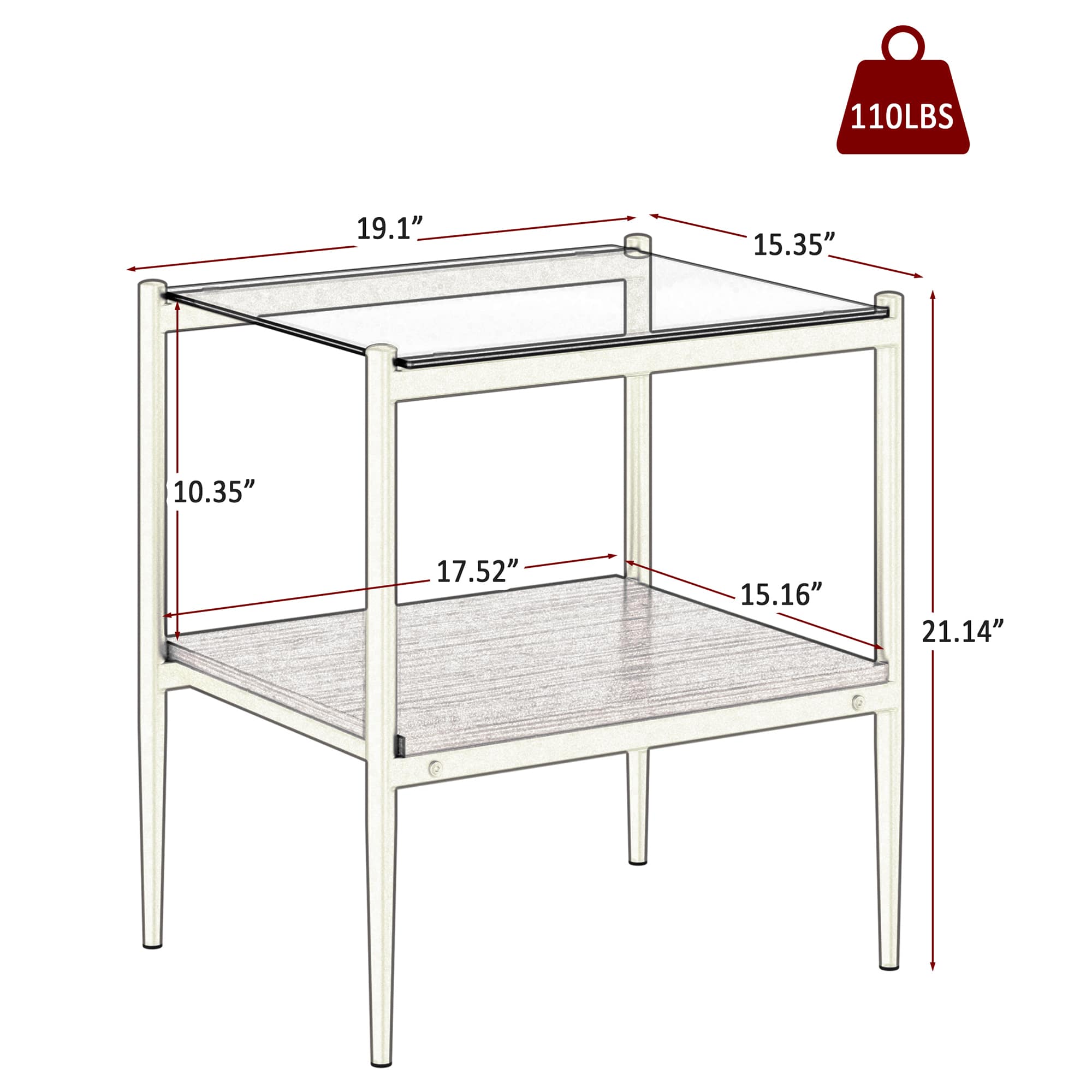 Vynxaria LEXY0457-DJJJ-BZ027 End-Tables - View #6