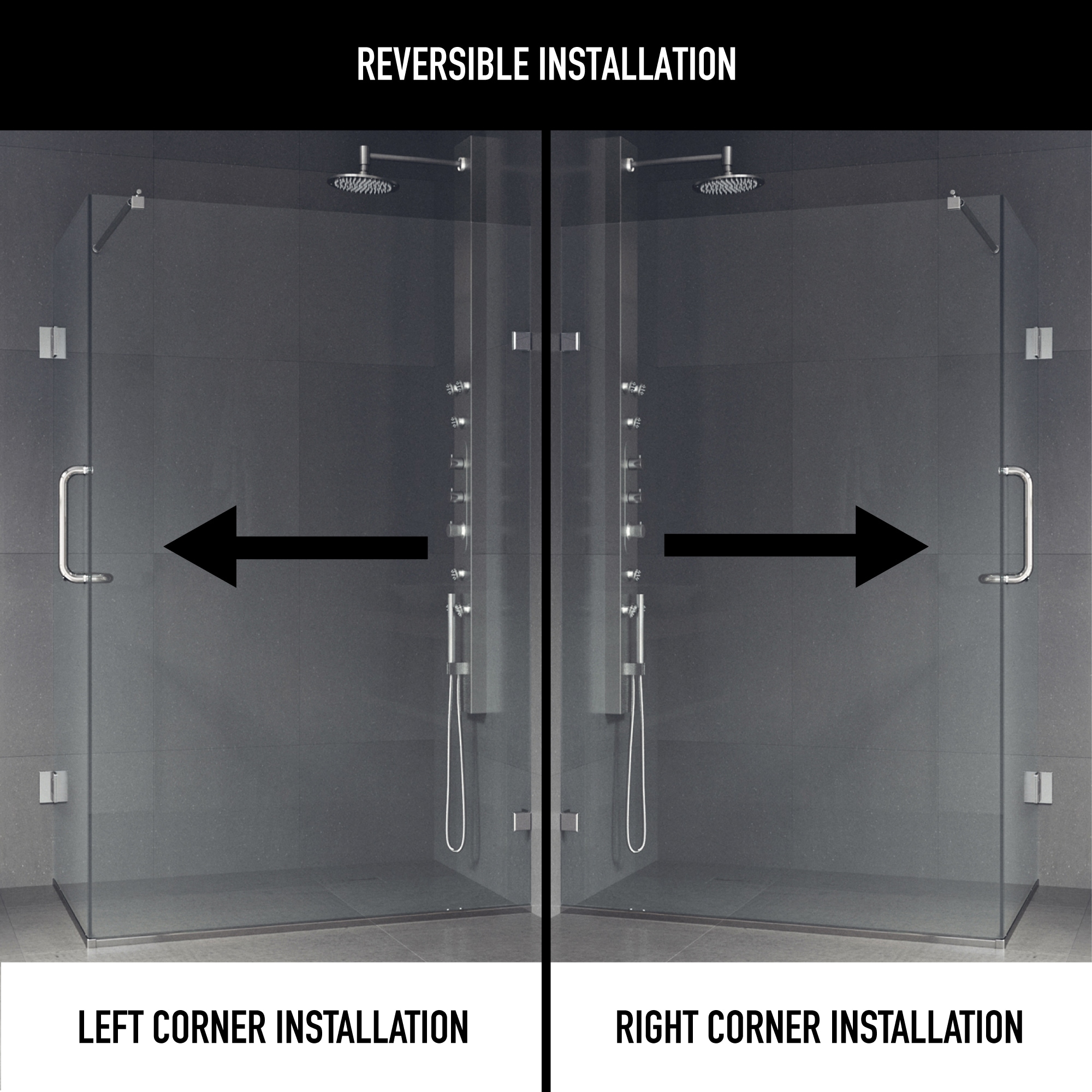 VIGO VG6012BNCL36 Shower-Doors - View #3