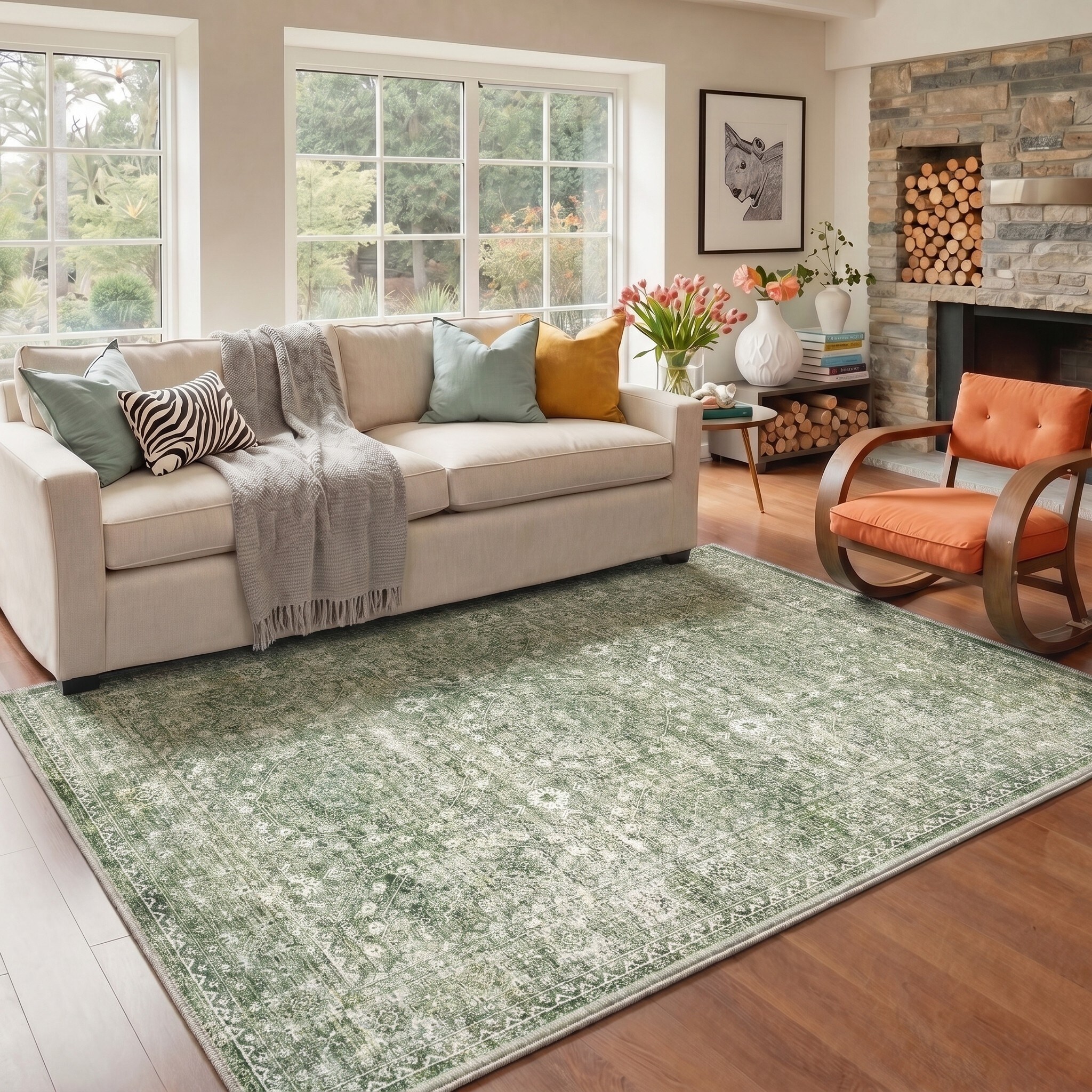 BAVNI ARP2686-GREEN-2.5X10 rugs - View #3