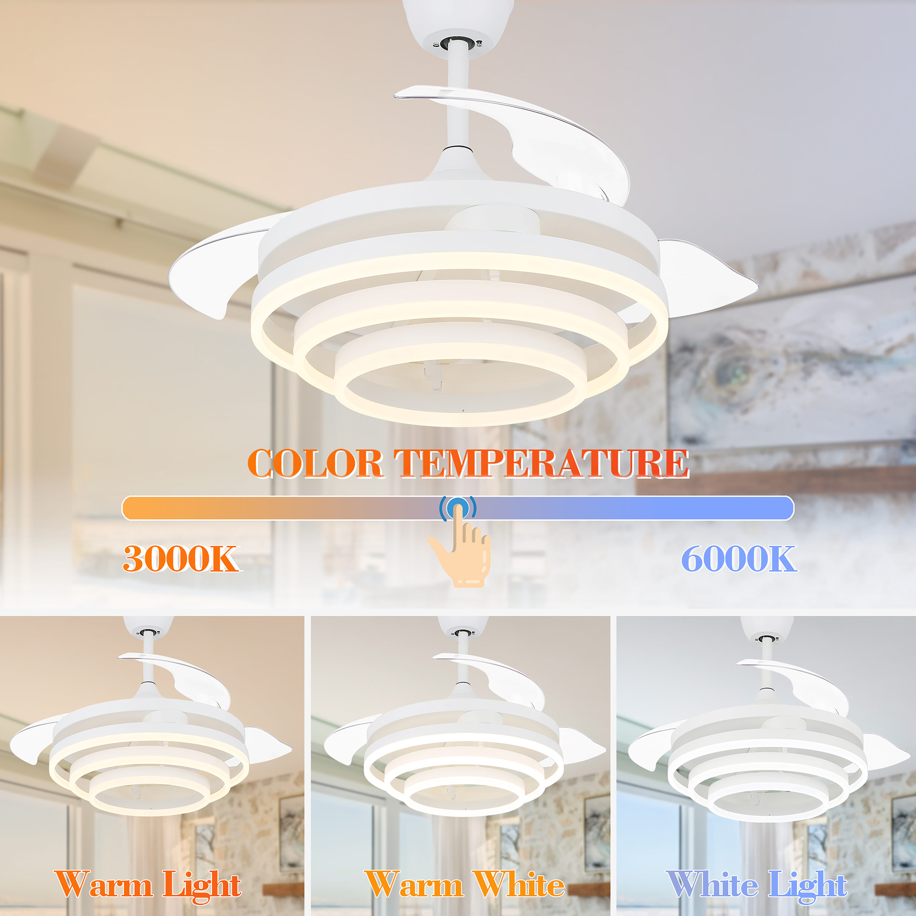 Bella Depot DC4264-W Ceiling-Fans - View #7