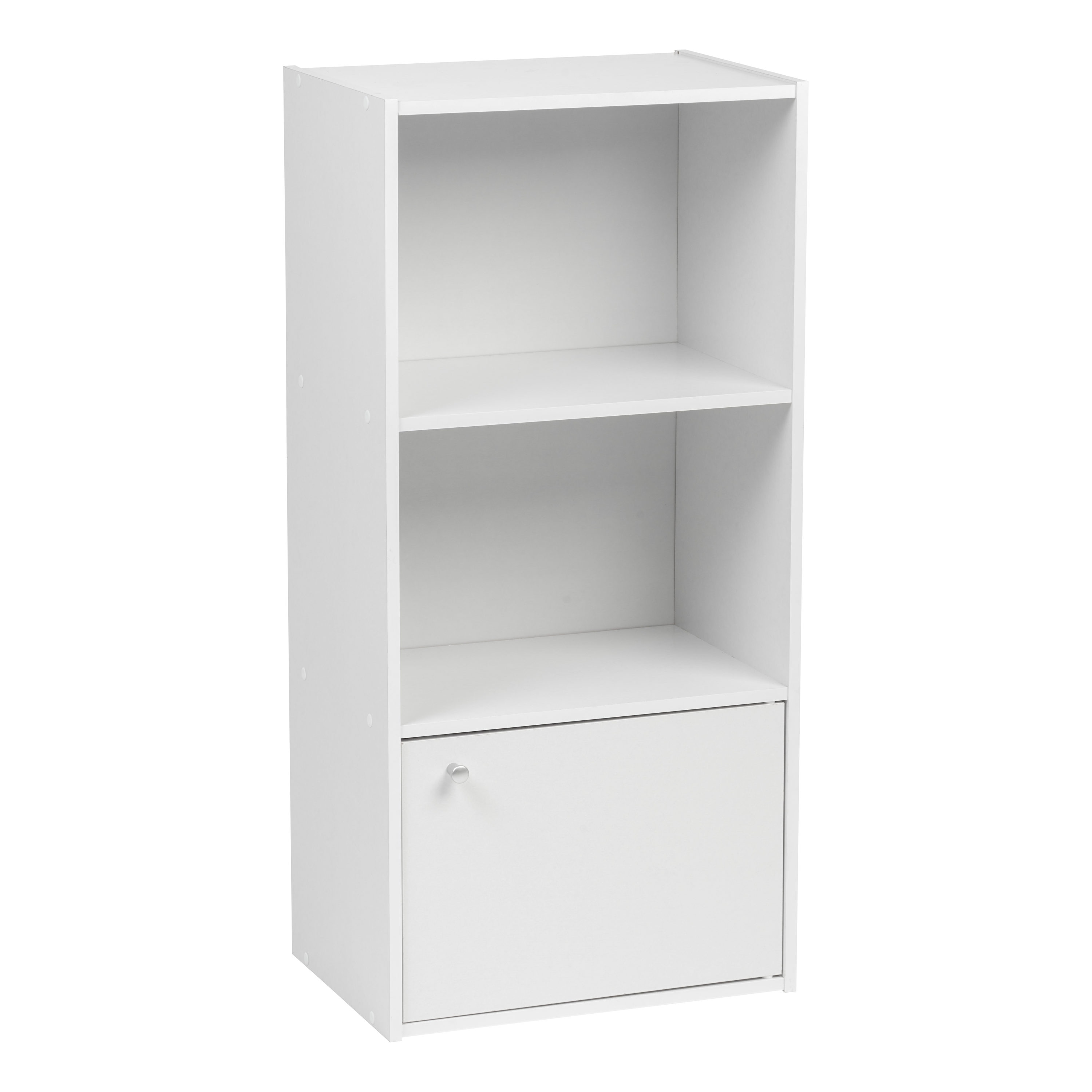 Style Selections White 3-Shelf Bookcase (24.8-in W x 31.65-in H x