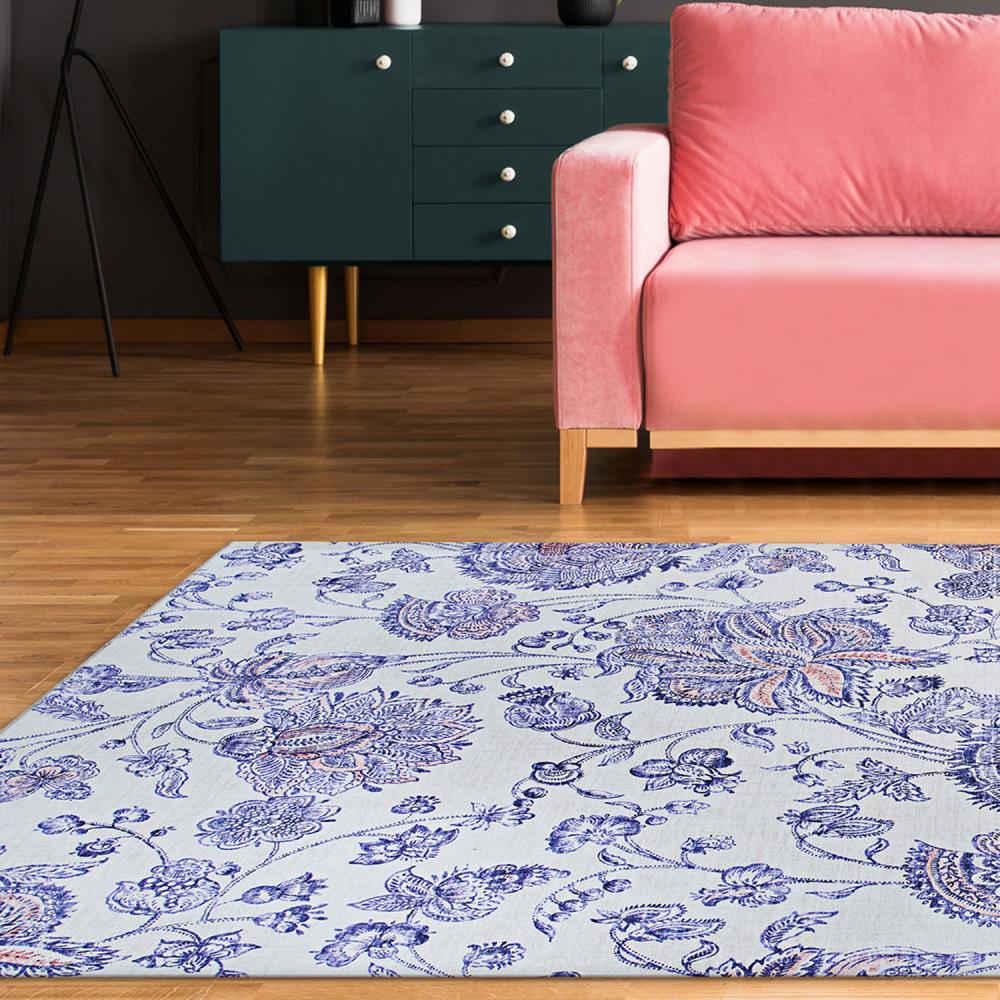 Couristan 55605160050080T Caledonia 5 x 8 (ft) Polyester Plumeria Rectangular Indoor Floral/Botanical Area rug