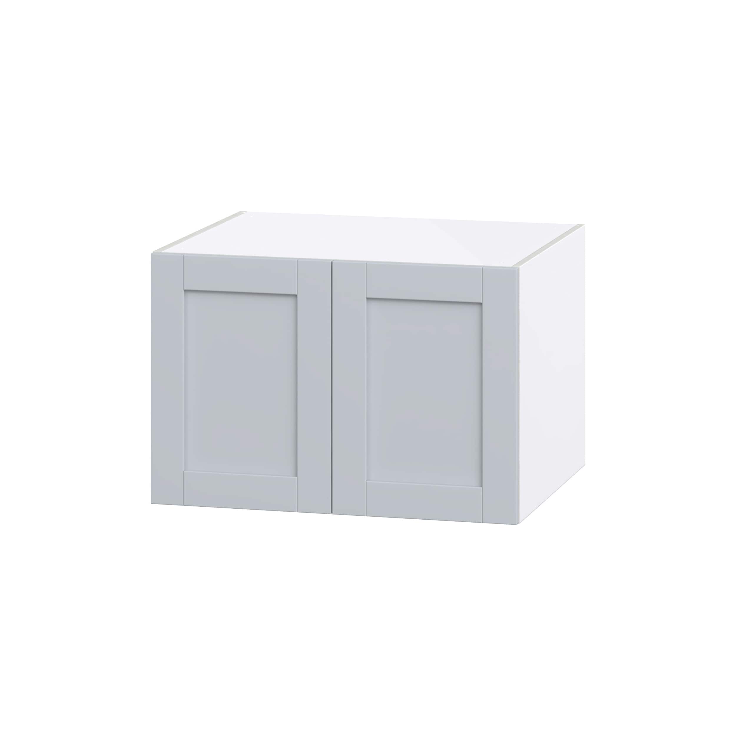 Hugo&Borg DSW302024-CH Charlesberg 30-in W x 20-in H x 24-in D Light Gray Wall Fully assembled Cabinet (Flat Panel Shaker)