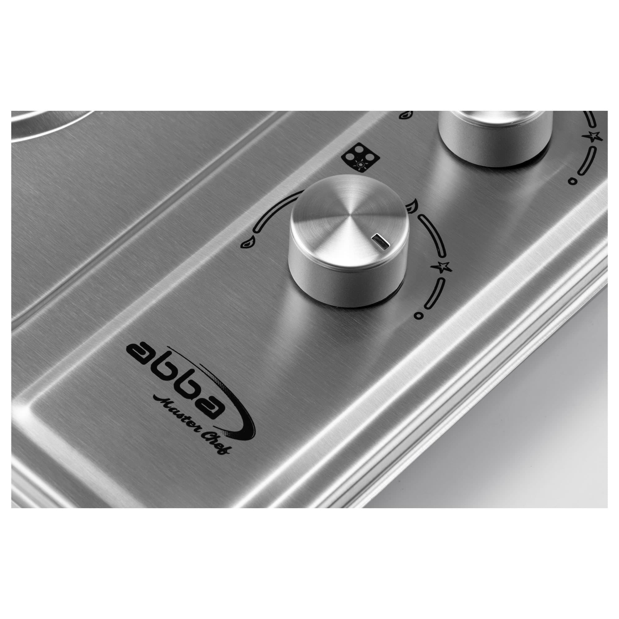 ABBA 24-in Gas Cooktop 6-in/8-in Burner Grate (Stainless Steel) in the ...