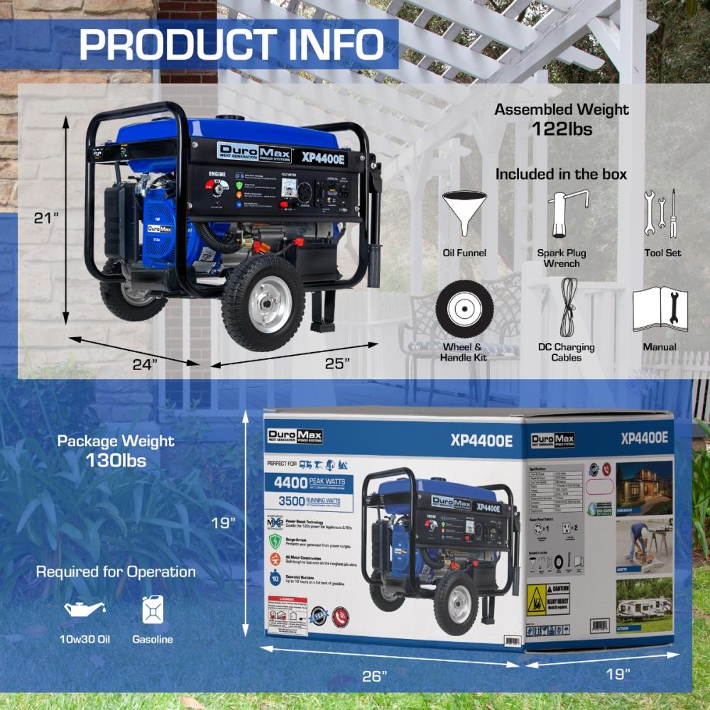 DuroMax XP4400E Portable-Generators - View #8