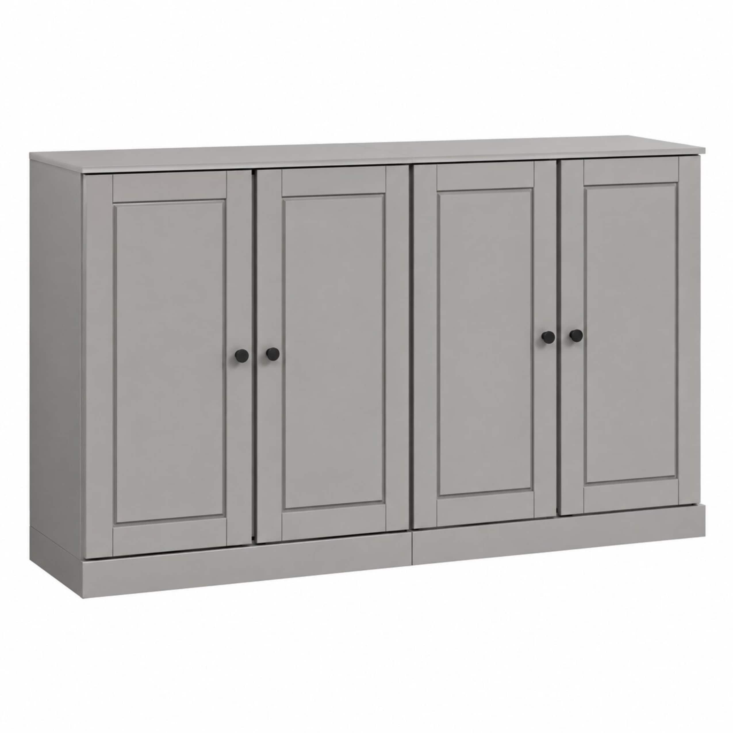 Palace Imports Solid Wood Modular TV Stand with Raised Panel Doors for ...