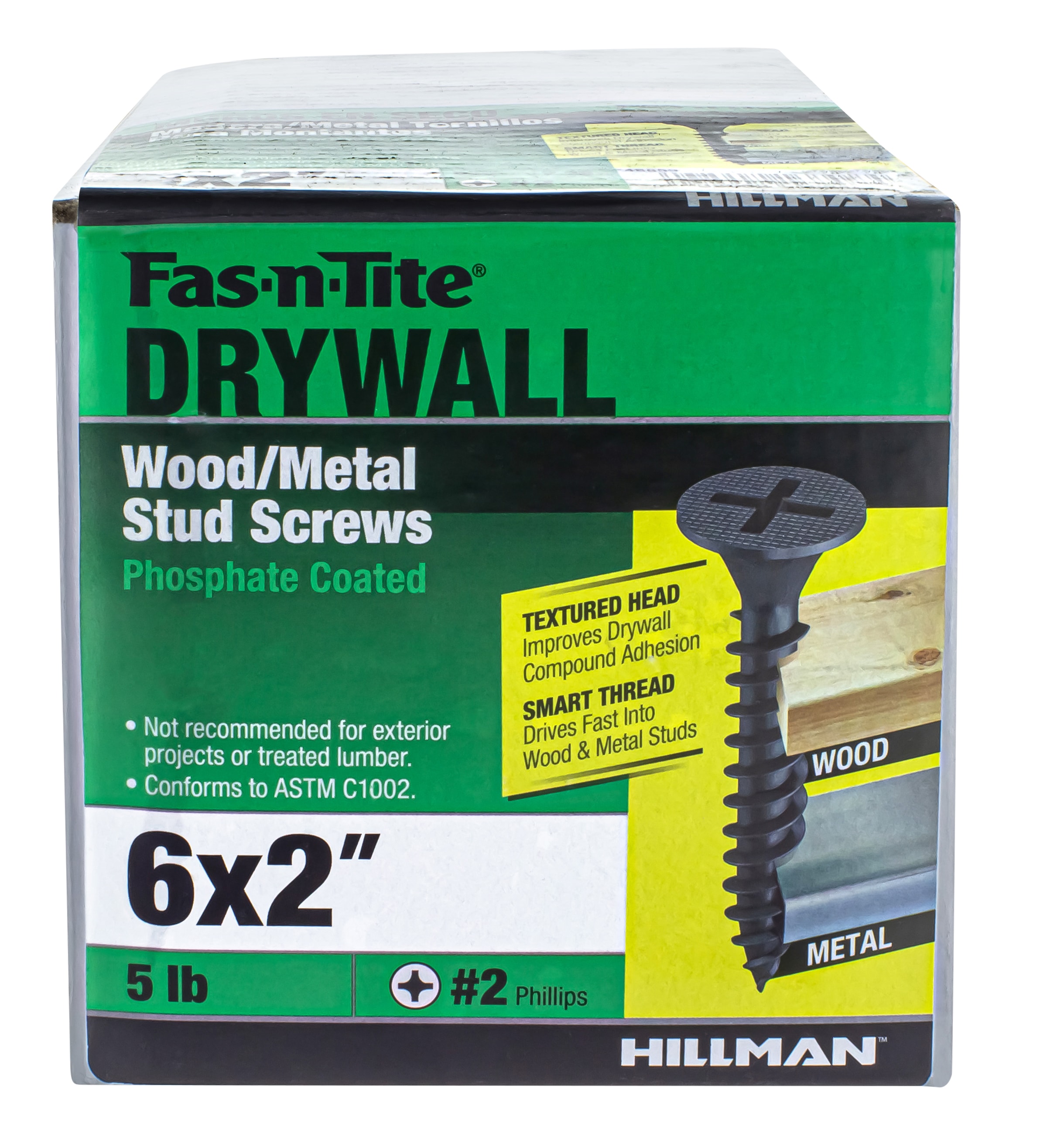 Fas-n-Tite #6 x 2-in Bugle Coarse Thread Drywall Screws 5-lb (830-Pack) in  the Drywall Screws department at