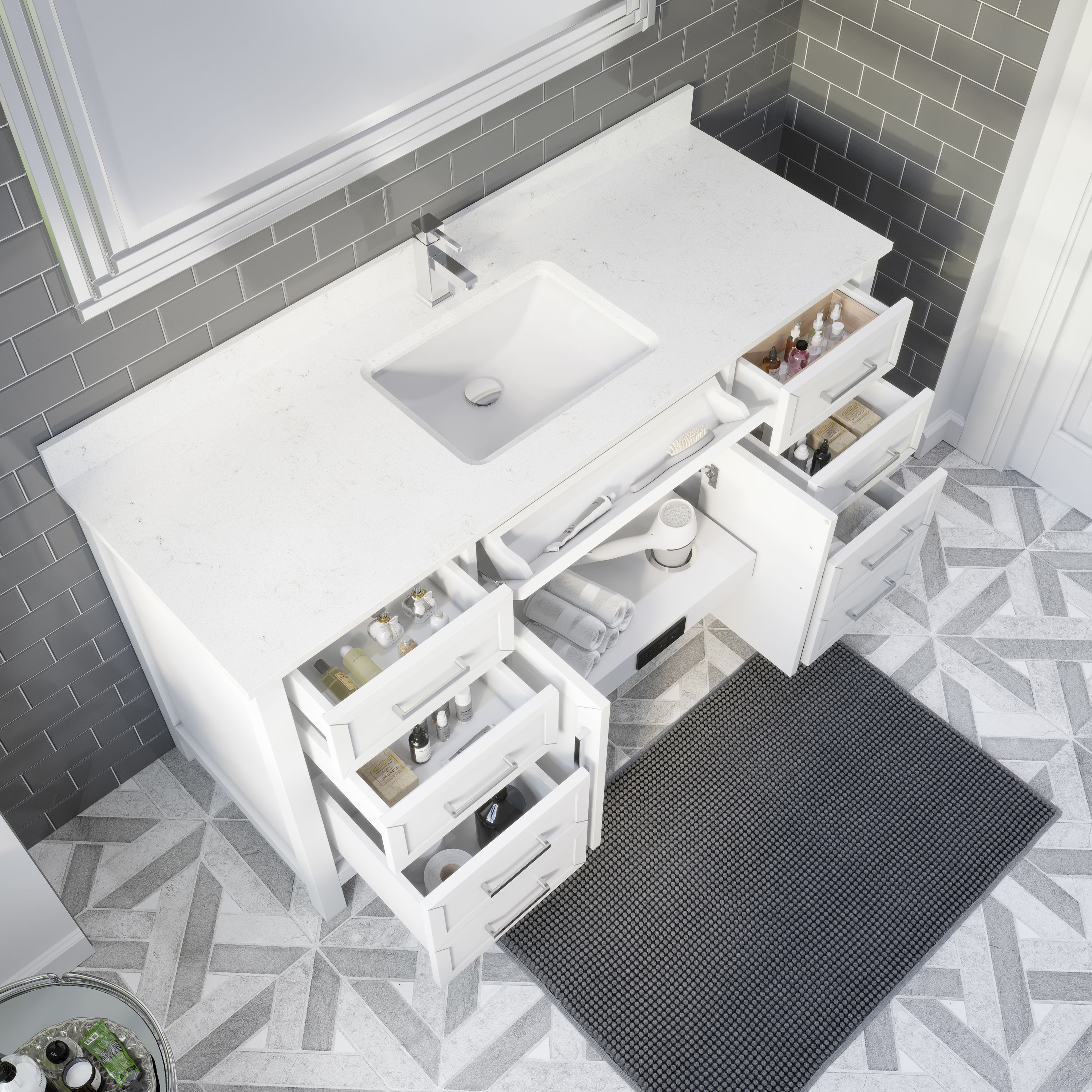 Spa Bathe TO60WH Bath-Vanity-Combo - View #6
