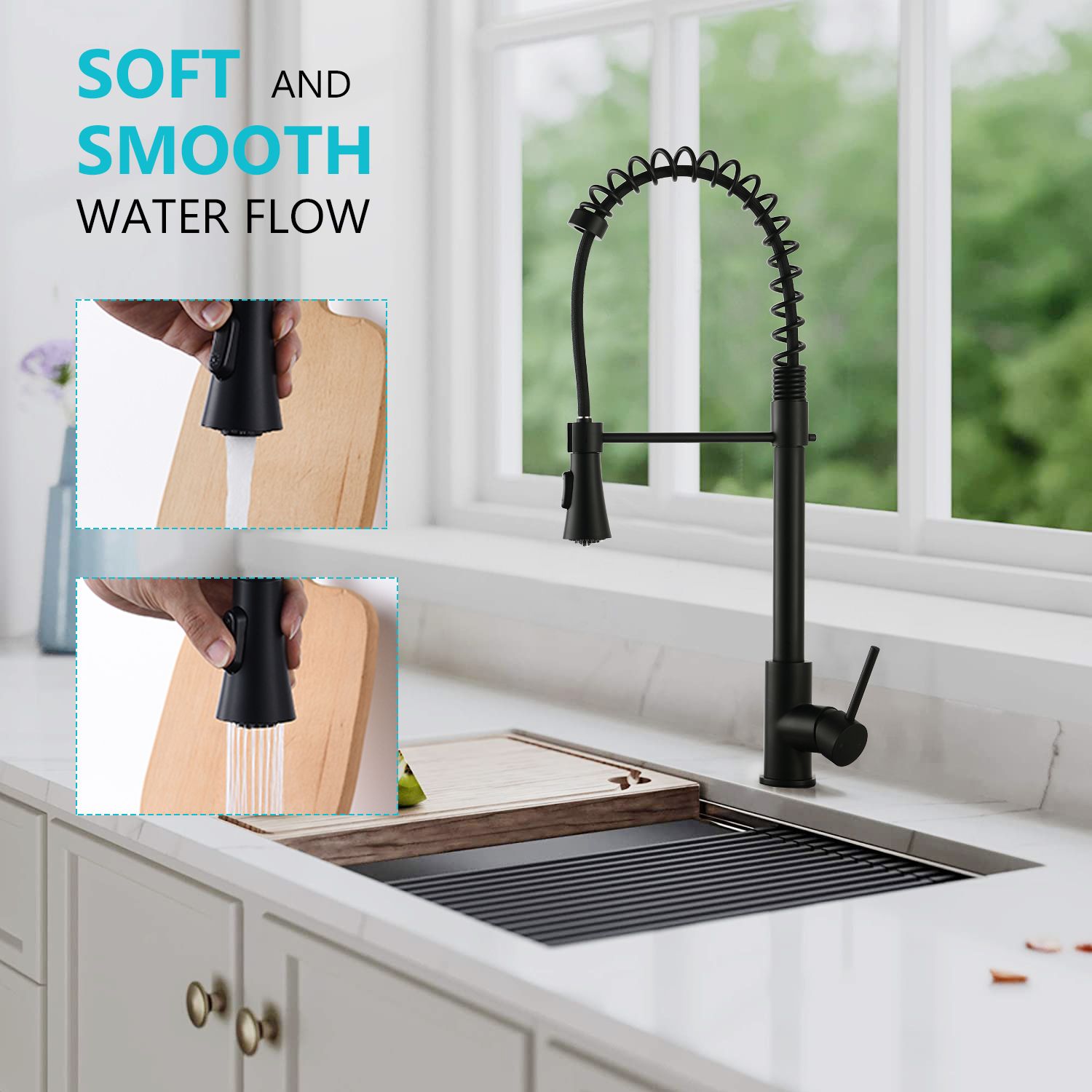 JUSHUA PQ-HPUJYY Kitchen-Faucets - View #4