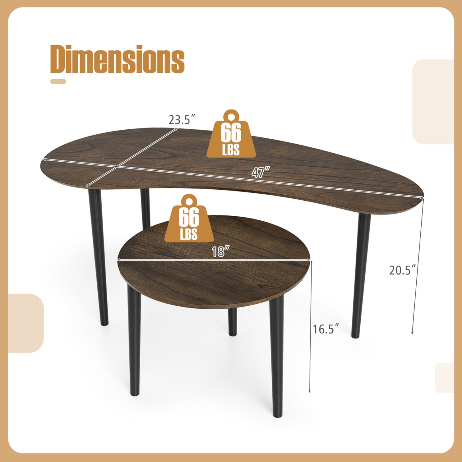 SUGIFT ZMLW014SUGHY2077 Accent-Table-Sets - View #3