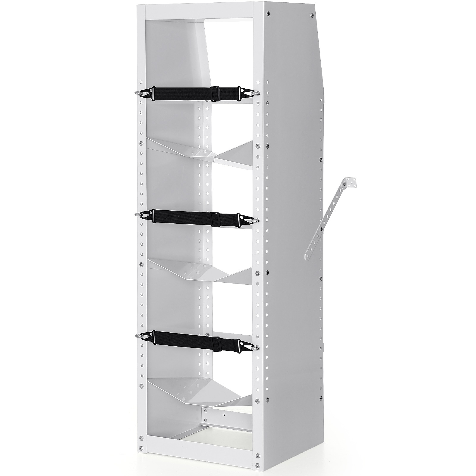 GIVIMO - 46-in Steel Refrigerant Tank Rack with Adjustable Shelves for 3 x 30-lb to 50-lb Cylinders
