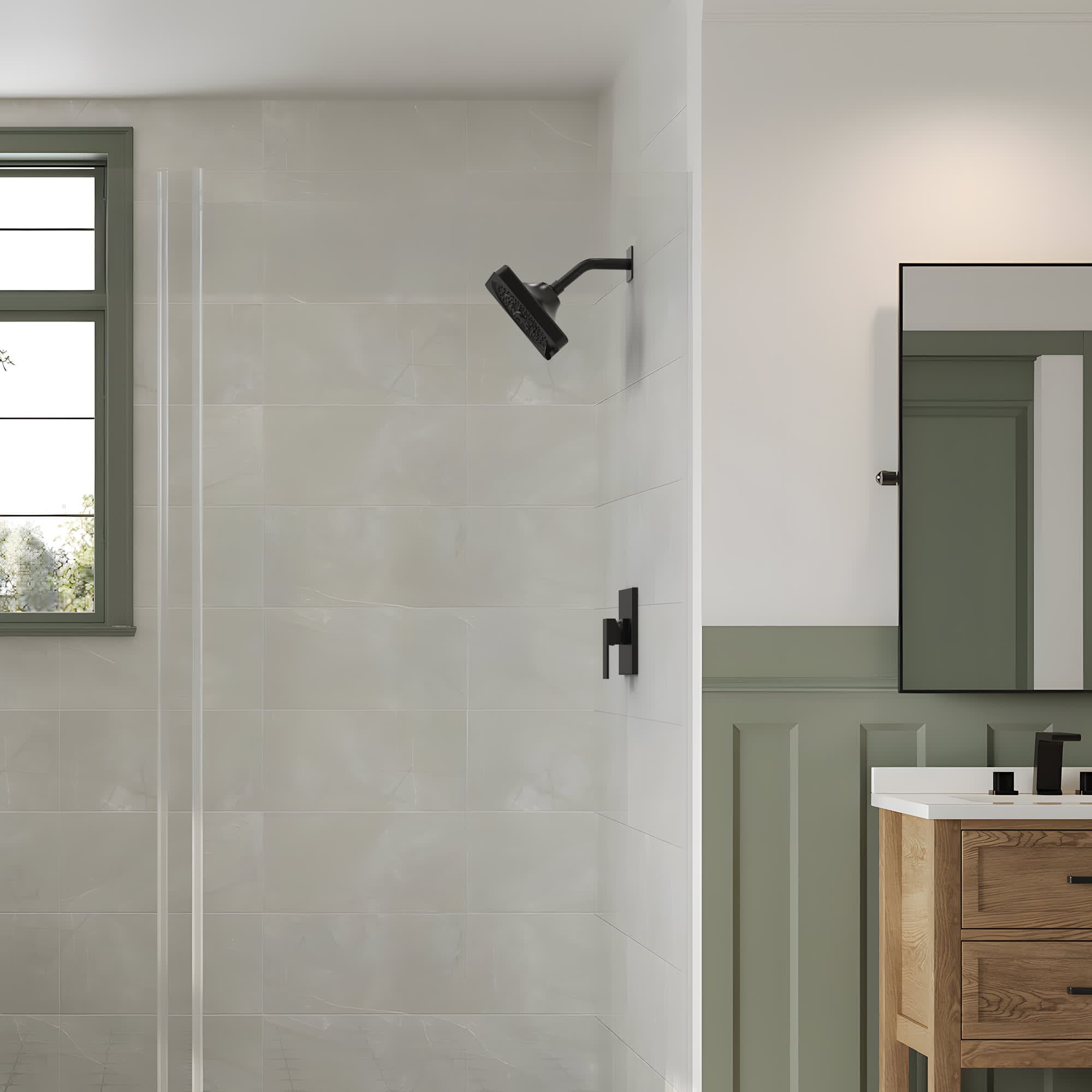 EVERSTEIN SFS-1130-BK Showerhead-Bar-Panels - View #3