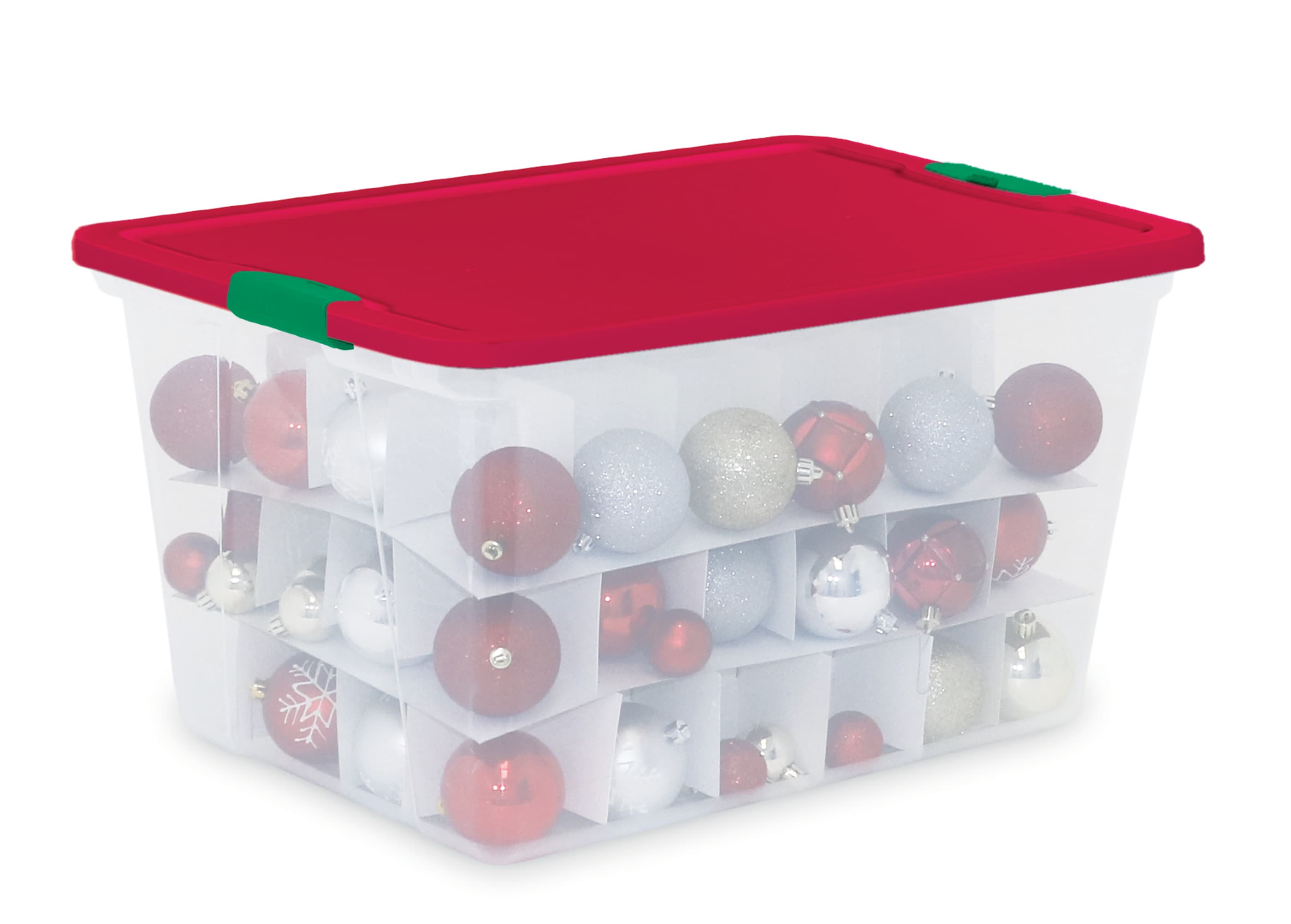 Holiday Living 16.125-in x 13.5-in-Compartment Clear Ornament