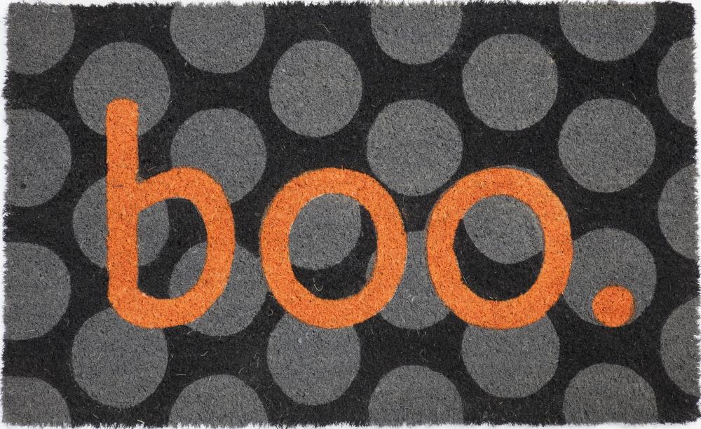 Entryways P2037 Gray/Black/Orange Rectangular Outdoor Decorative Fall Door Mat