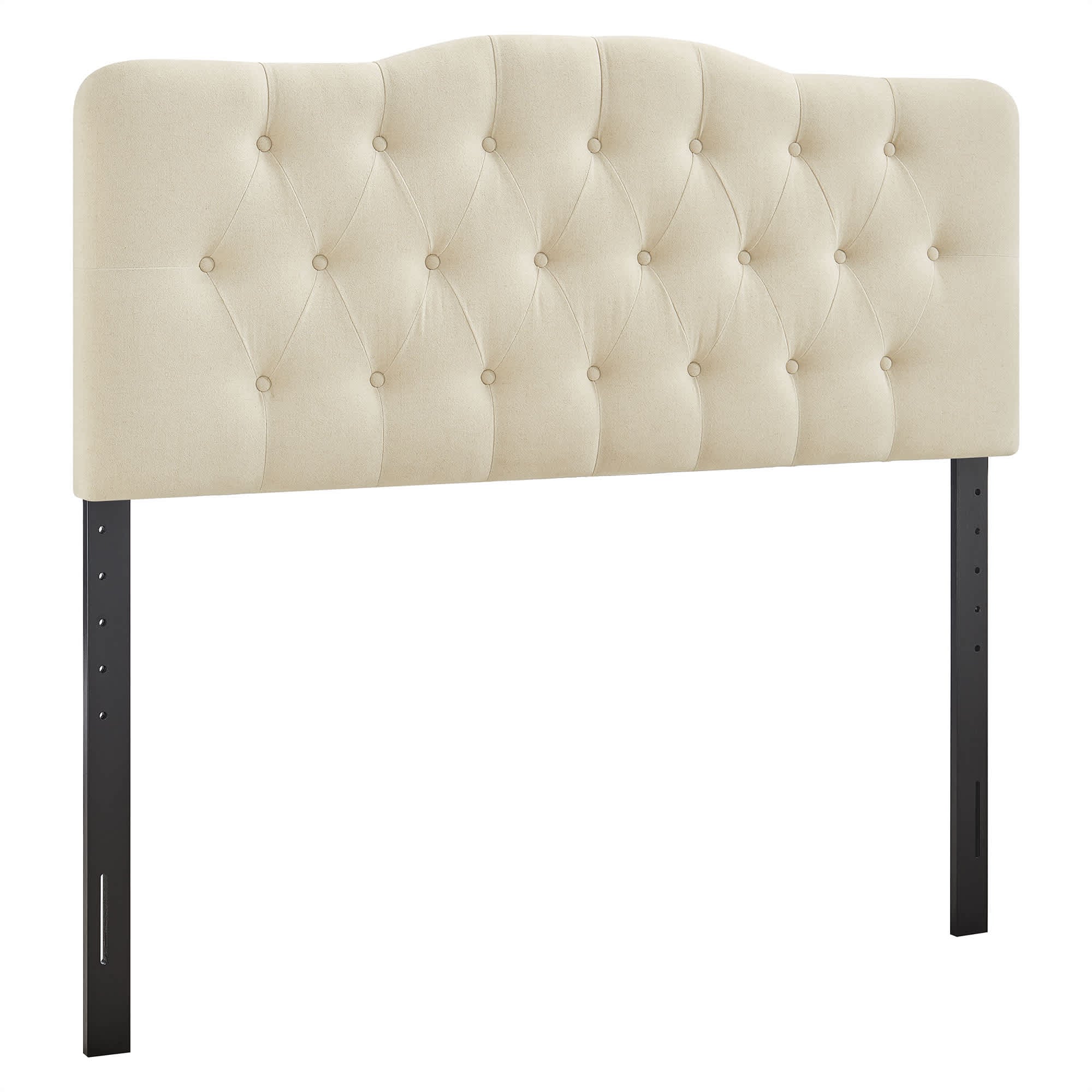  Annabel Premium Linen Blend Full Headboard in Linen
