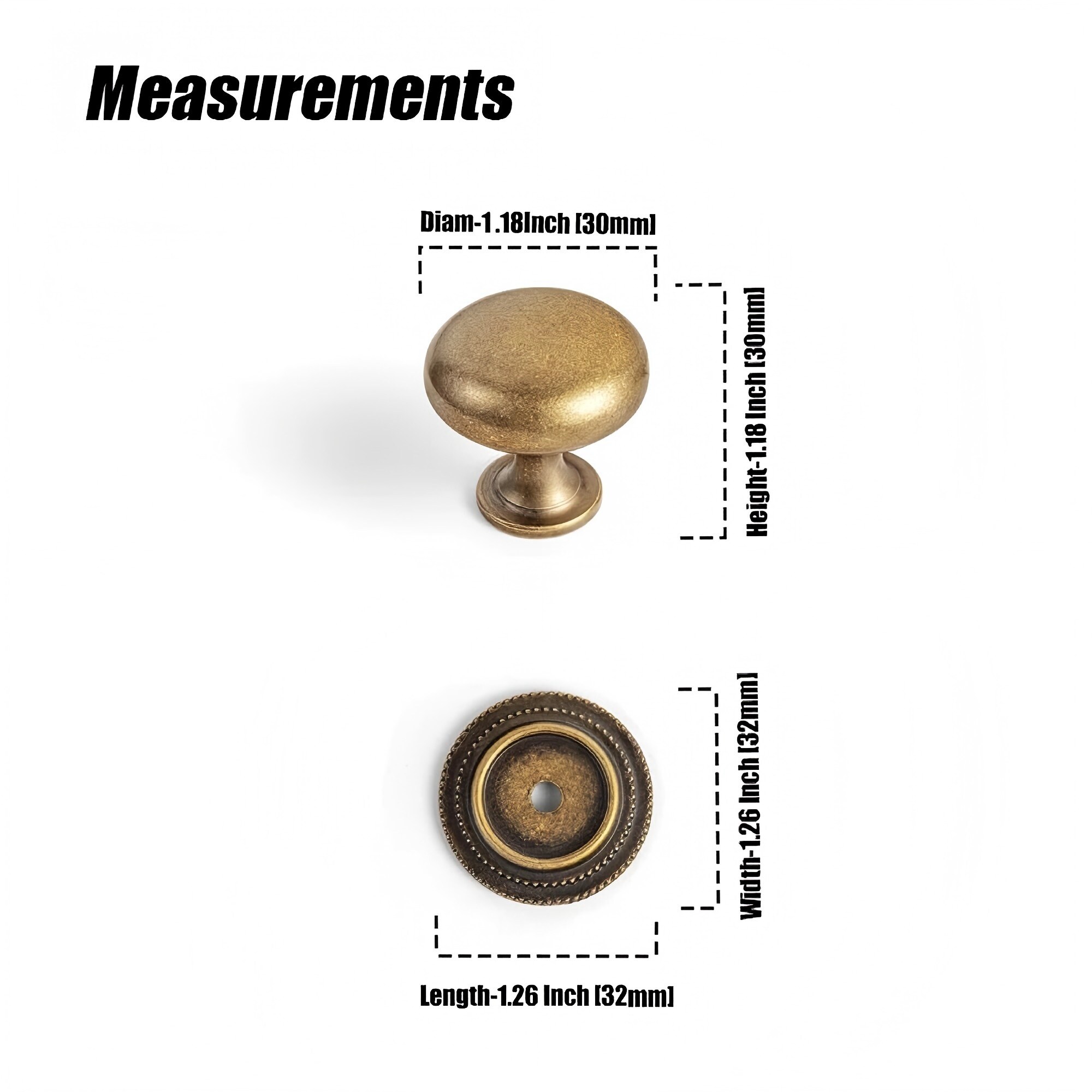 Miaokesen 8611GT-DK-DP-E32 Cabinet-Knobs - View #2