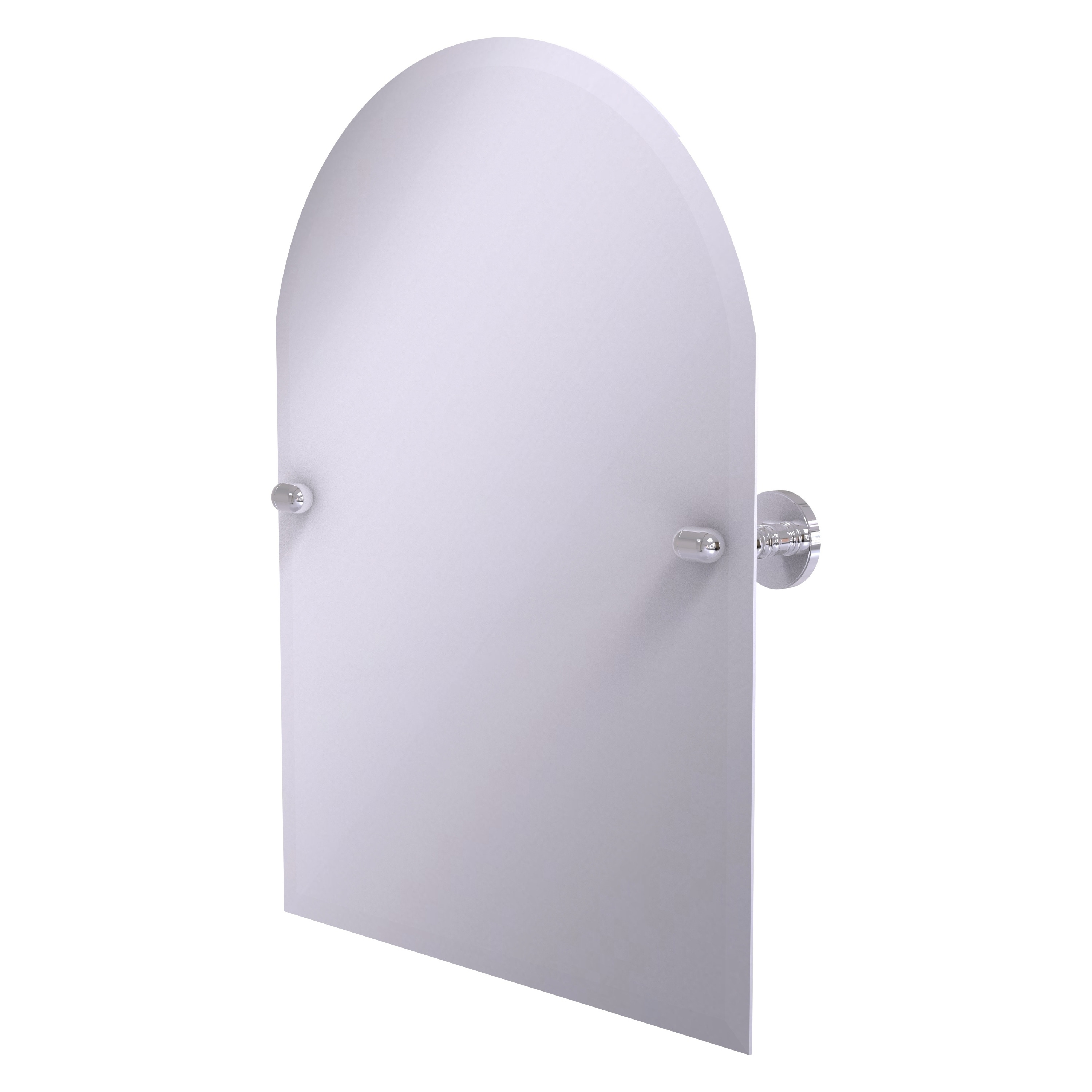 Allied Brass TA-94-PC Tango 21-Inches x 29-Inches Beveled Frameless Arch Tilting Bathroom Vanity Mirror ( Polished Chrome )
