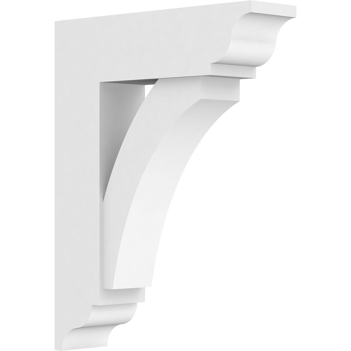 Ekena Millwork BKTP03X14X18THR01 Standard ThortonGrade 3-in x 14-in x 18-in Off-white PVC Standard bracket