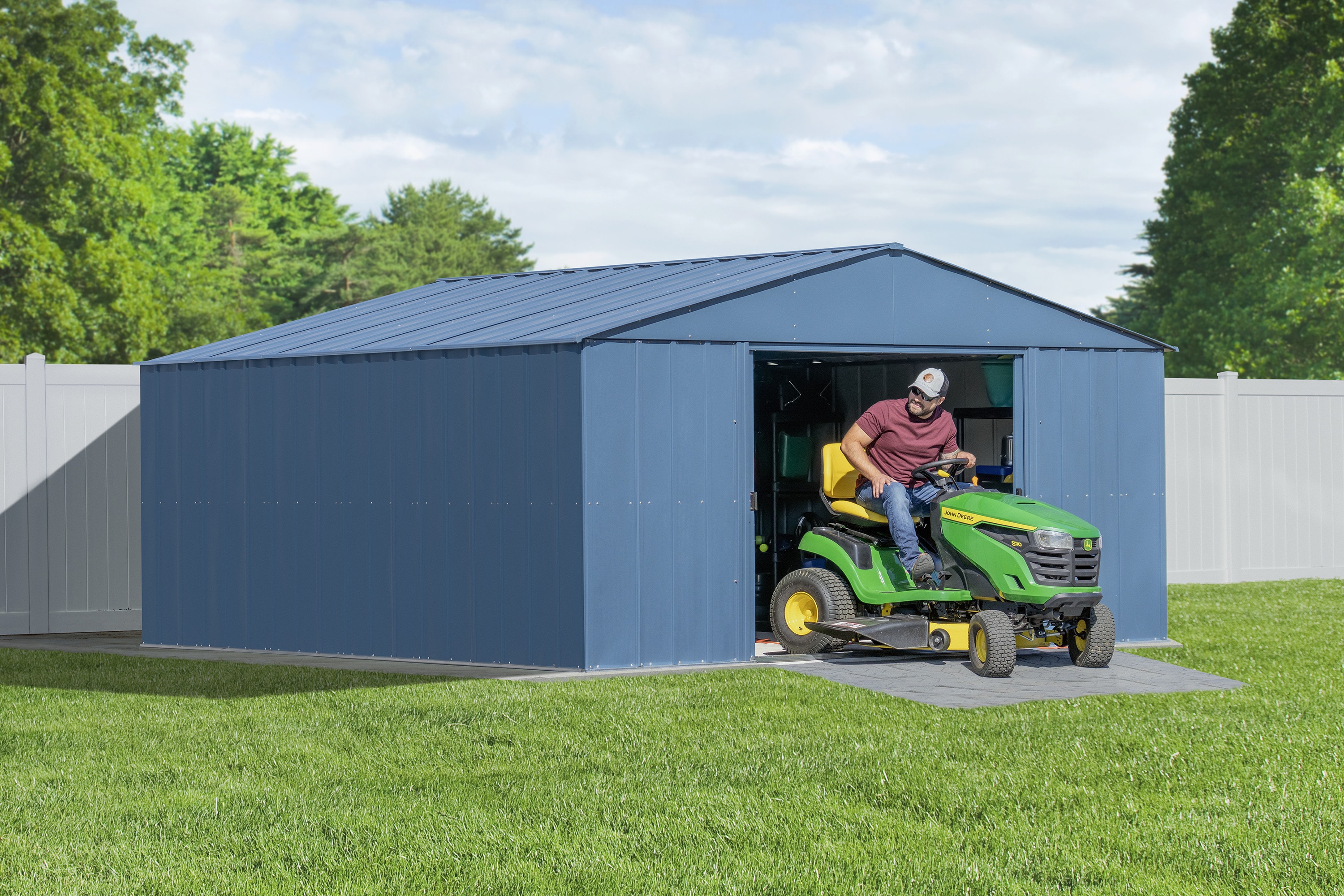 Arrow CLG1414BG 14-ft x 14-ft Classic Galvanized steel Storage Shed