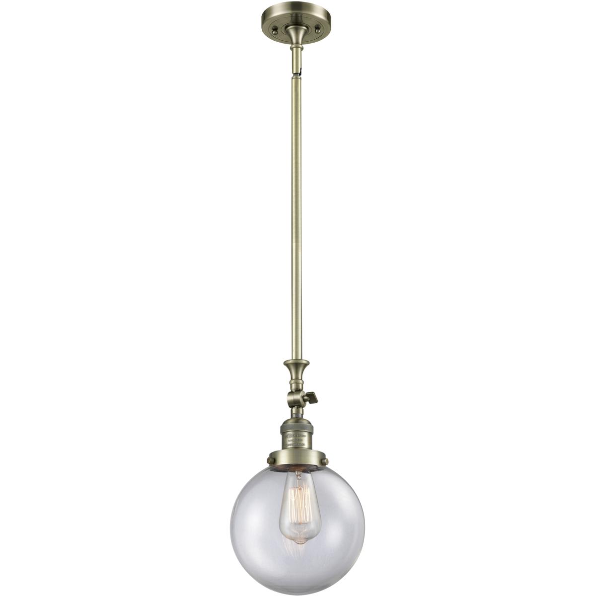 Innovations Lighting 1357602 206-AB-G202-8-LED Franklin Restoration Beacon Mini Pendant