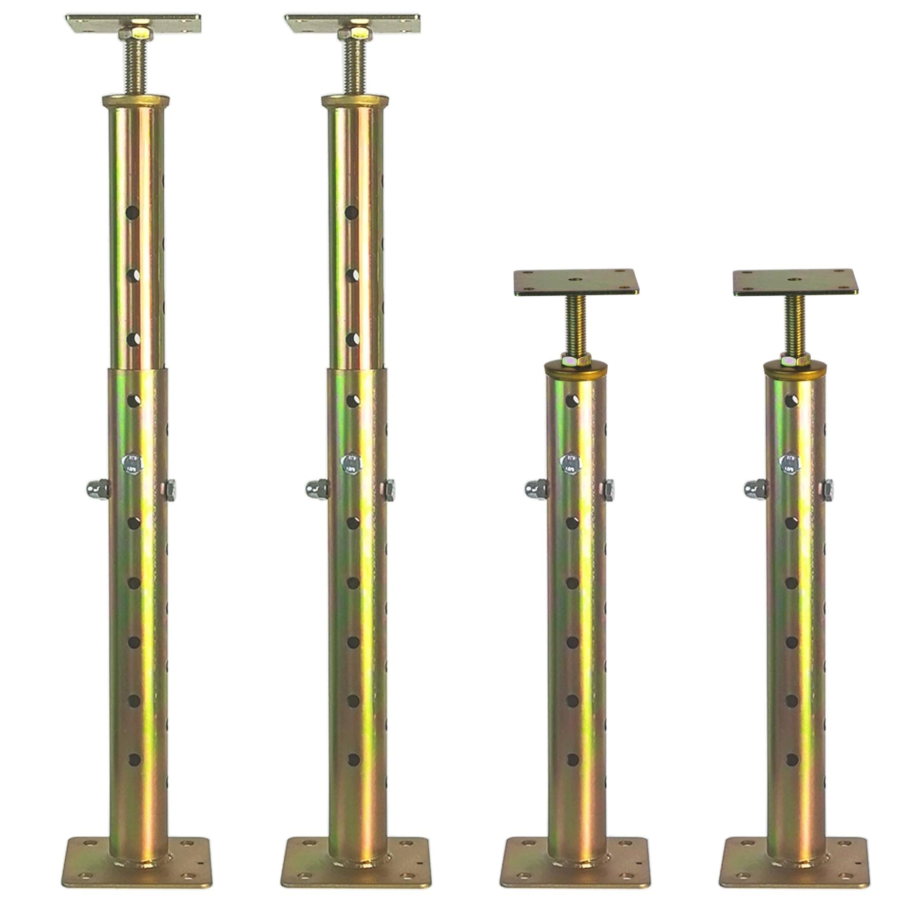 Etokfoks  adjustable house jack 1 pack 18 to 35 in height heavy duty zinc plated steel supports up to 11000 lb for foundation support