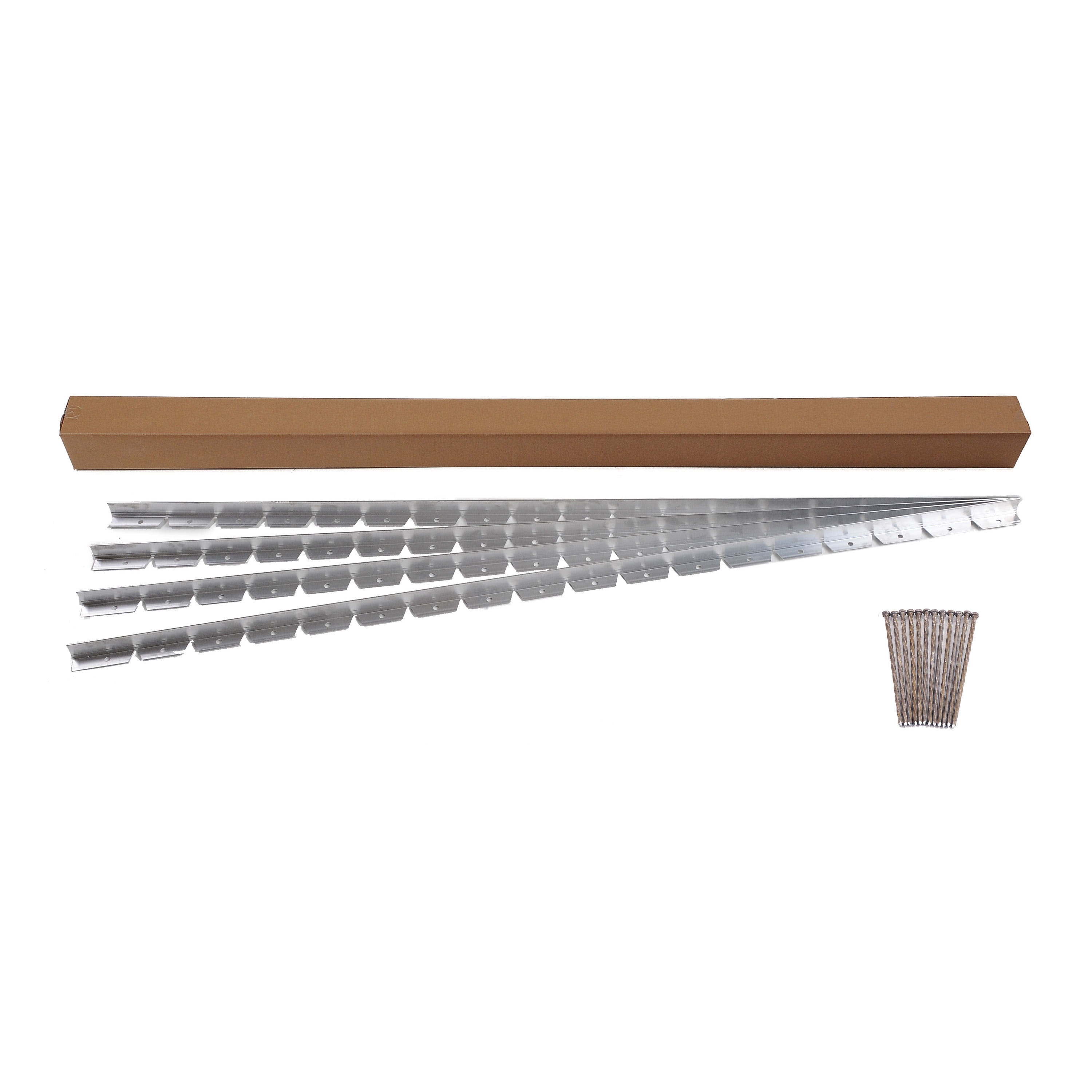 EasyFlex 1856-24C 24-ft x 1.625-in Silver Aluminum Landscape Edging Section