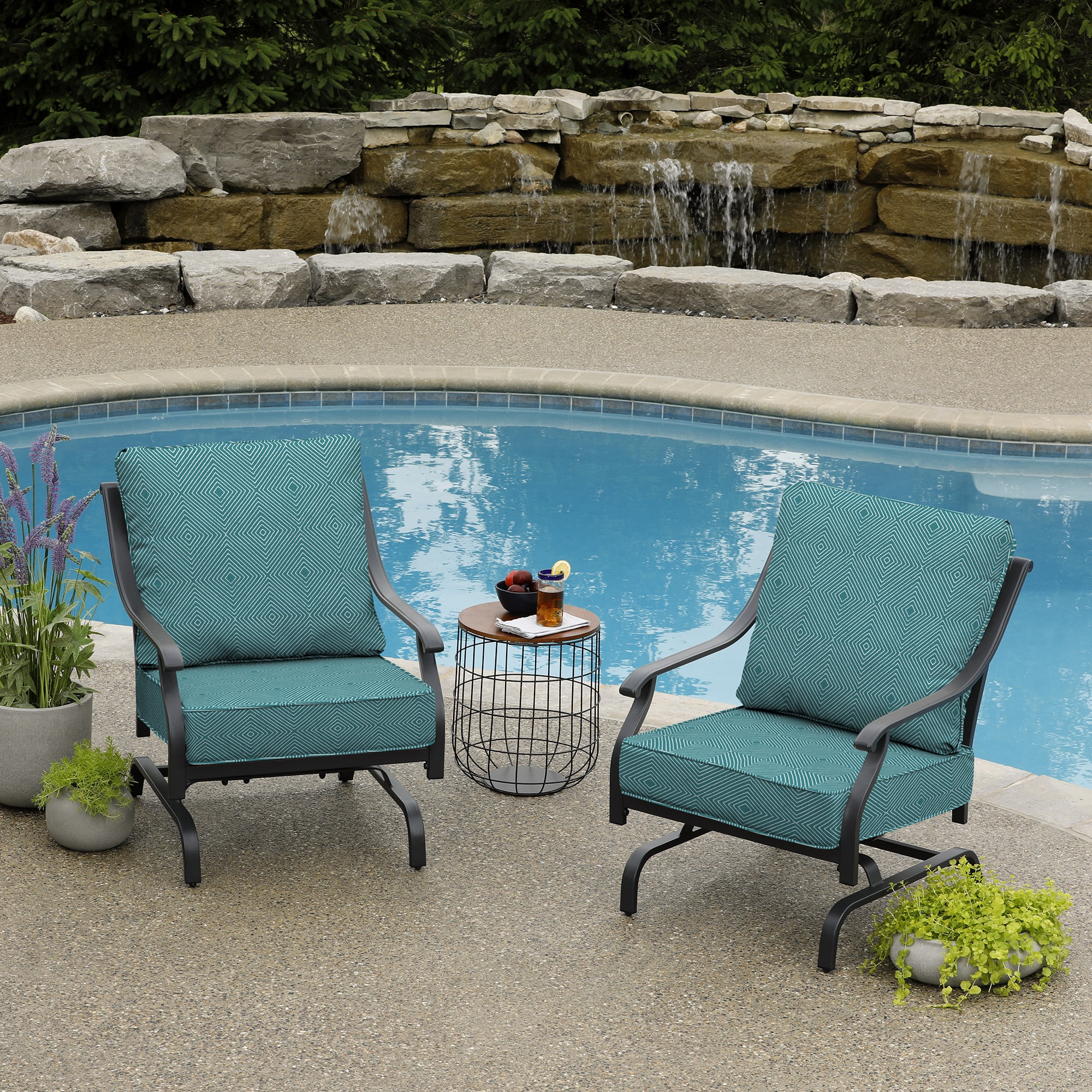 allen + roth with STAINMASTER XQ0NA02B-D9C2 Patio-Furniture-Cushions - View #6