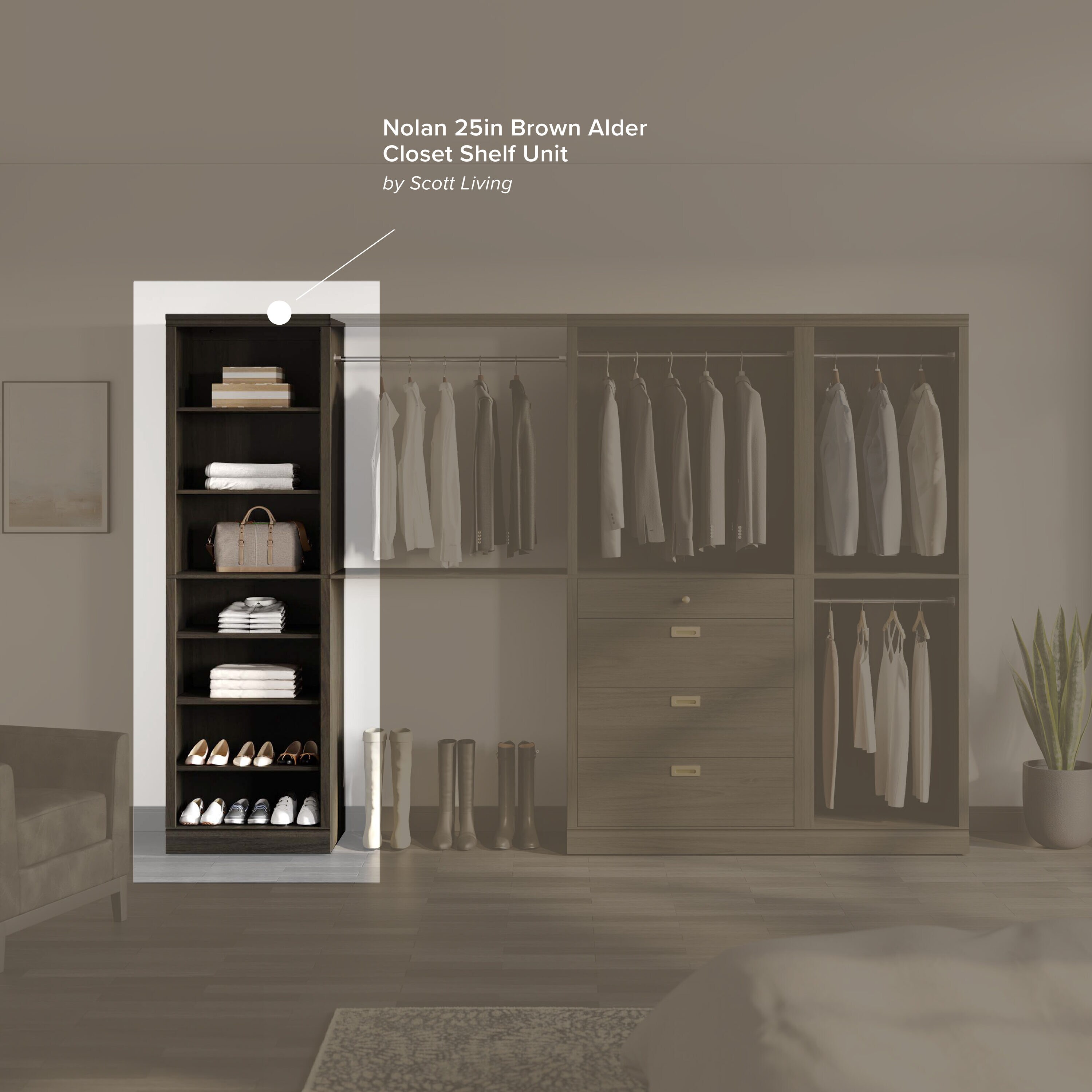 Scott Living SL25CNL-1 Wood-Closet-Kits - View #5
