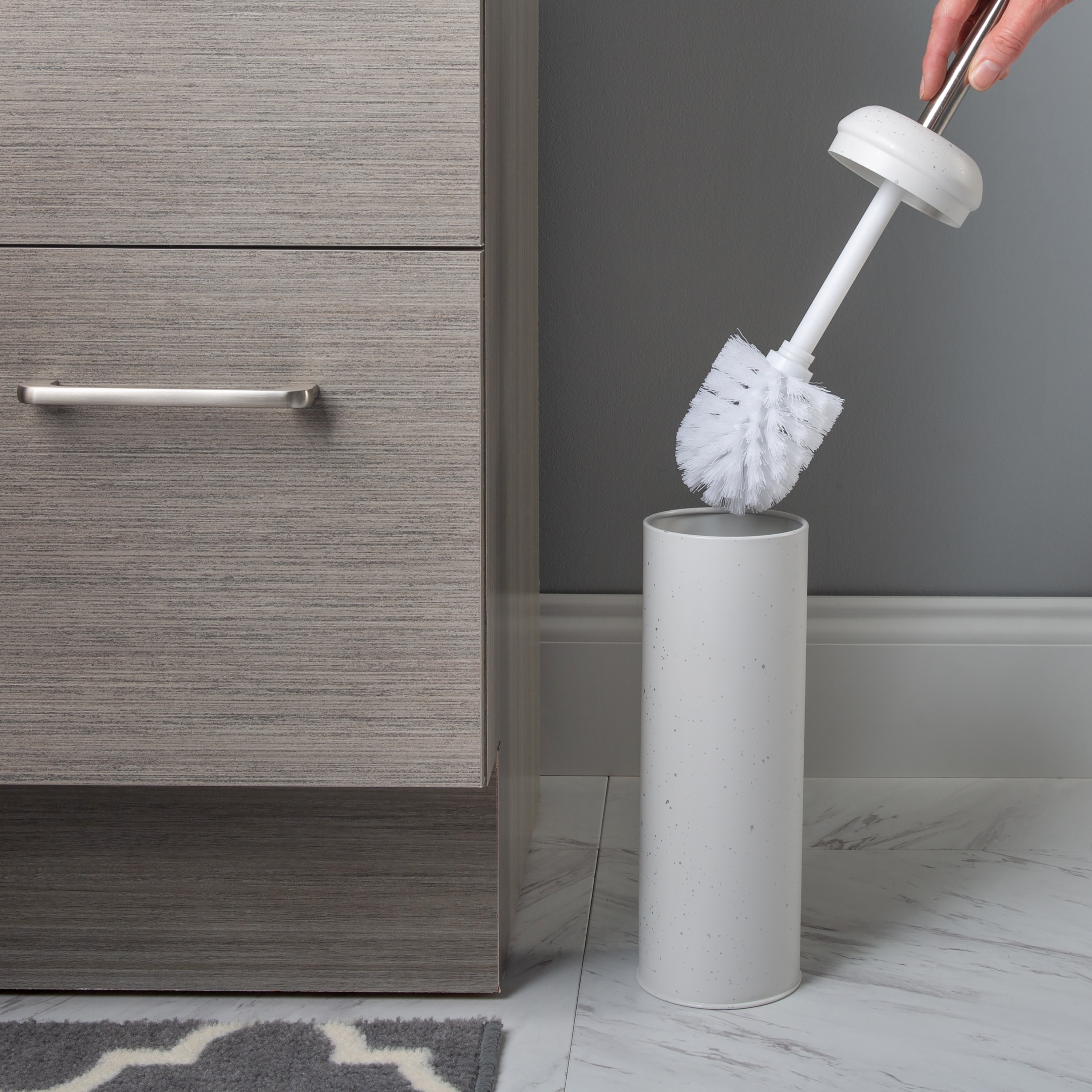 Elle Decor EL-44161-WHITE Toilet-Brush-Holders - View #3