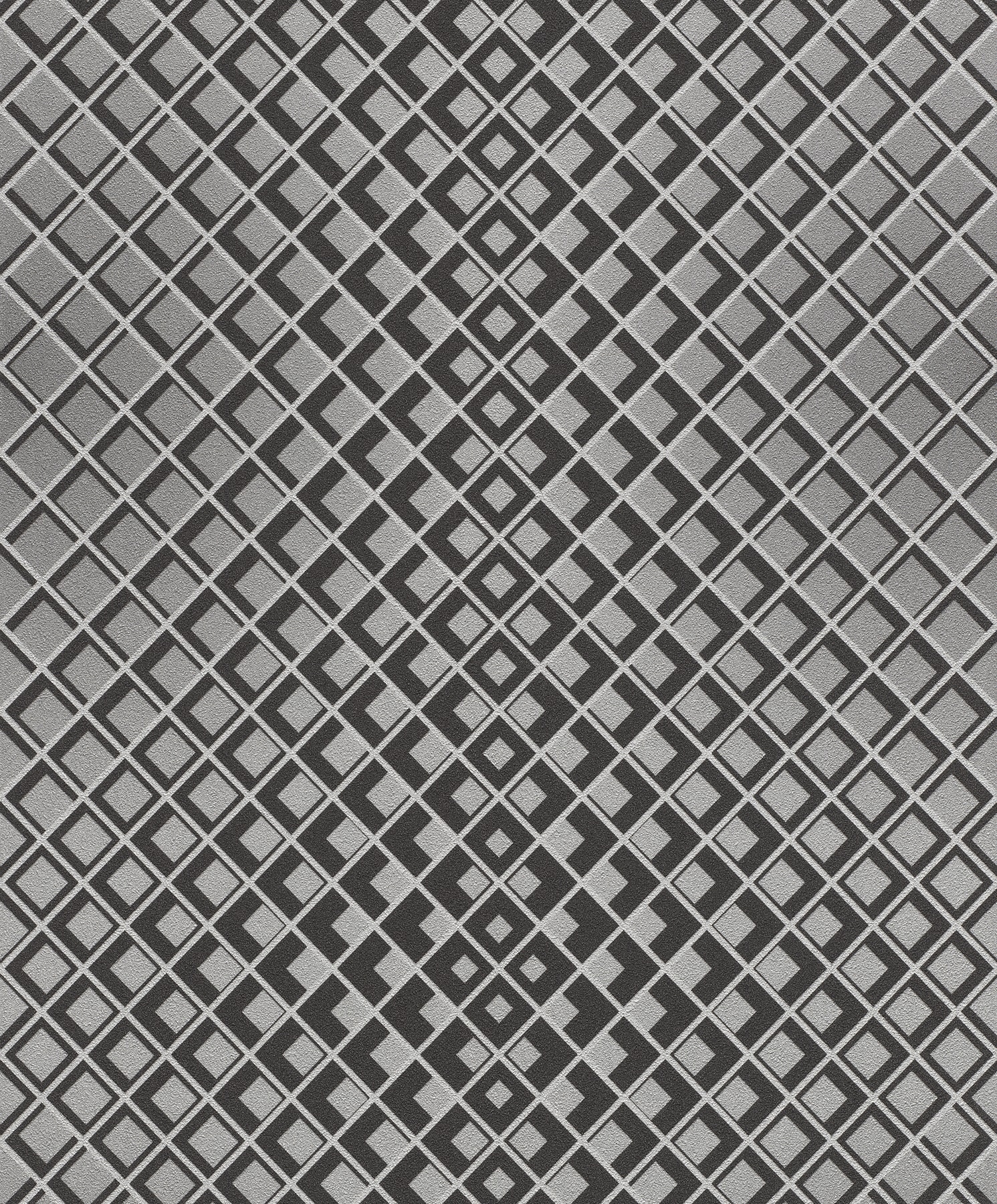 Rasch RH610918 56.4-Sq. Feet Silver Non-woven Geometric Unpasted Wallpaper