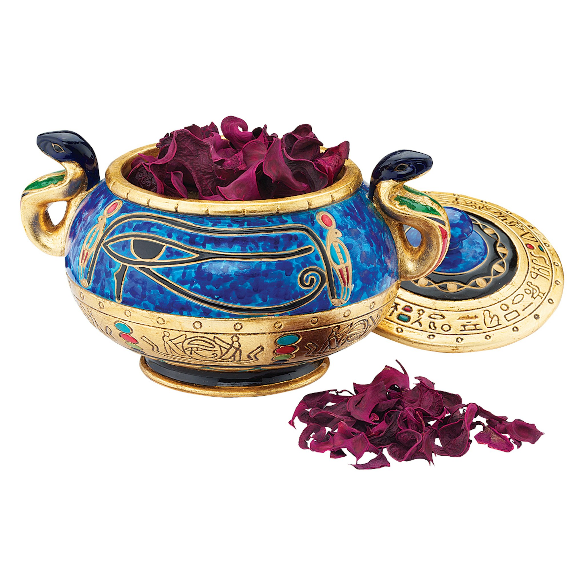 Design Toscano WU00265 Blue Resin Casual Decorative Bowl