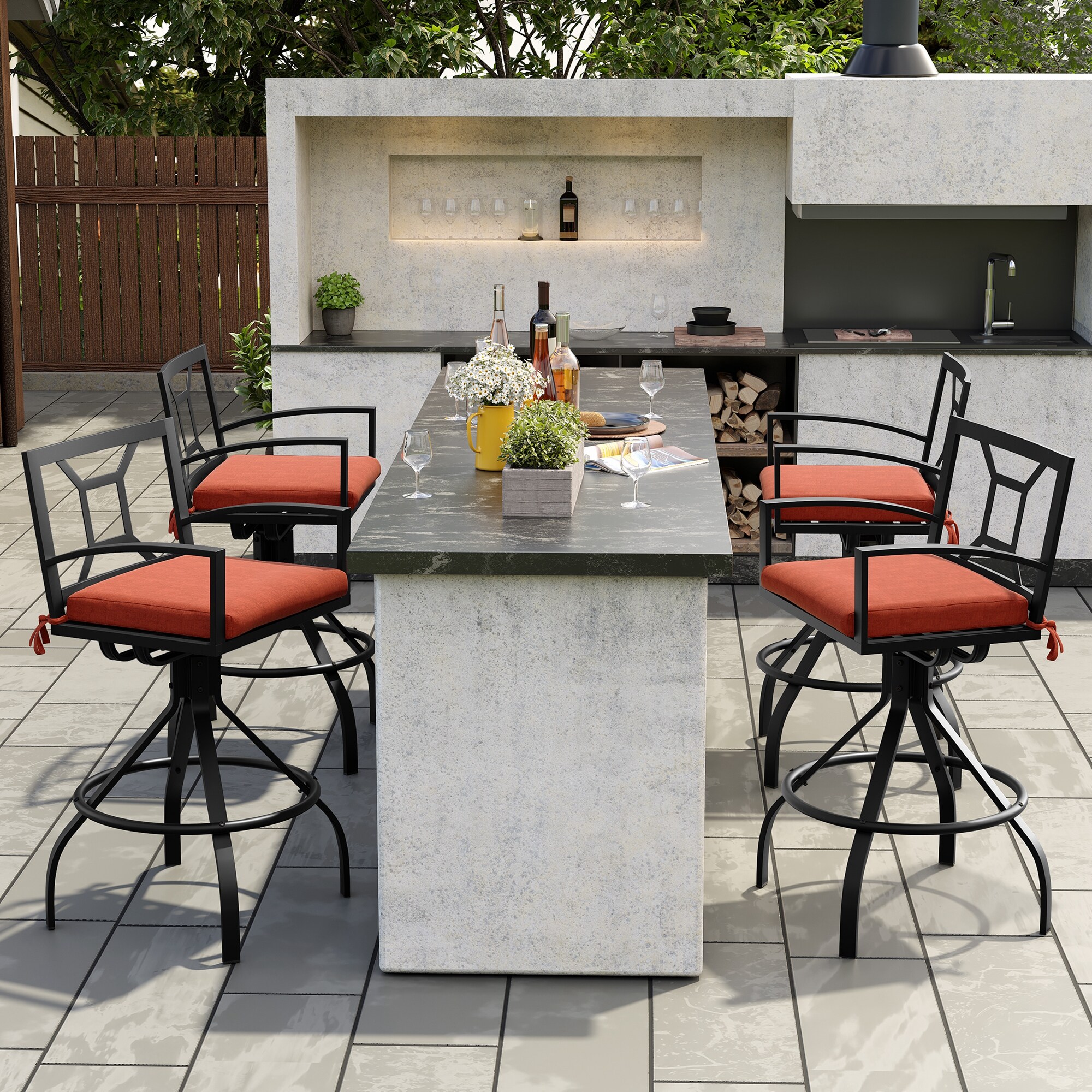 Crestlive Products CL-ST017RED-2 stools - View #6