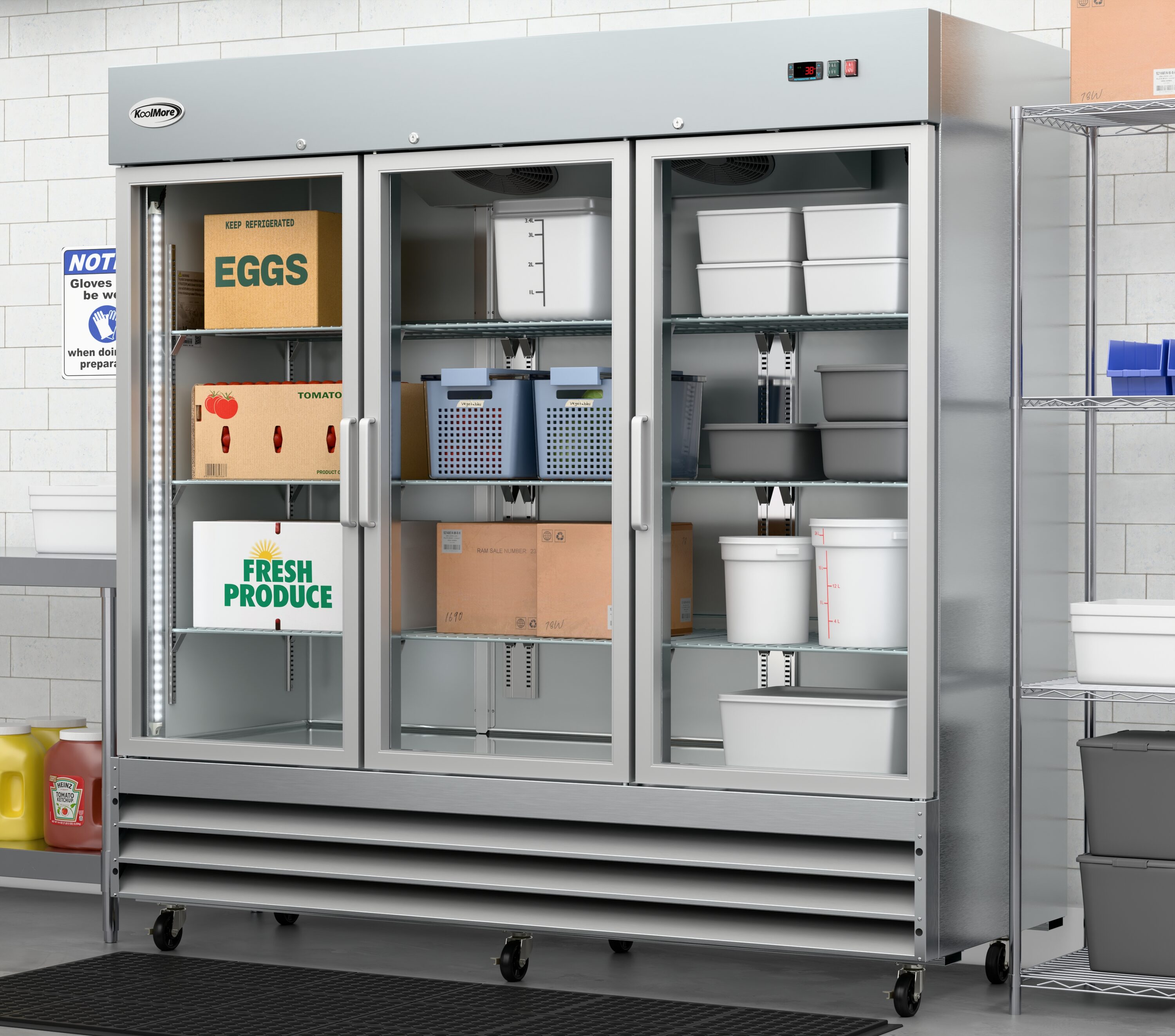 KoolMore R81-3G Commercial-Refrigerators - View #3
