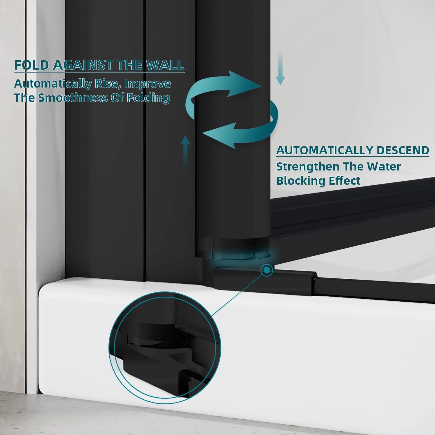WELLFOR OUG68681BDK+ Shower-Doors - View #6