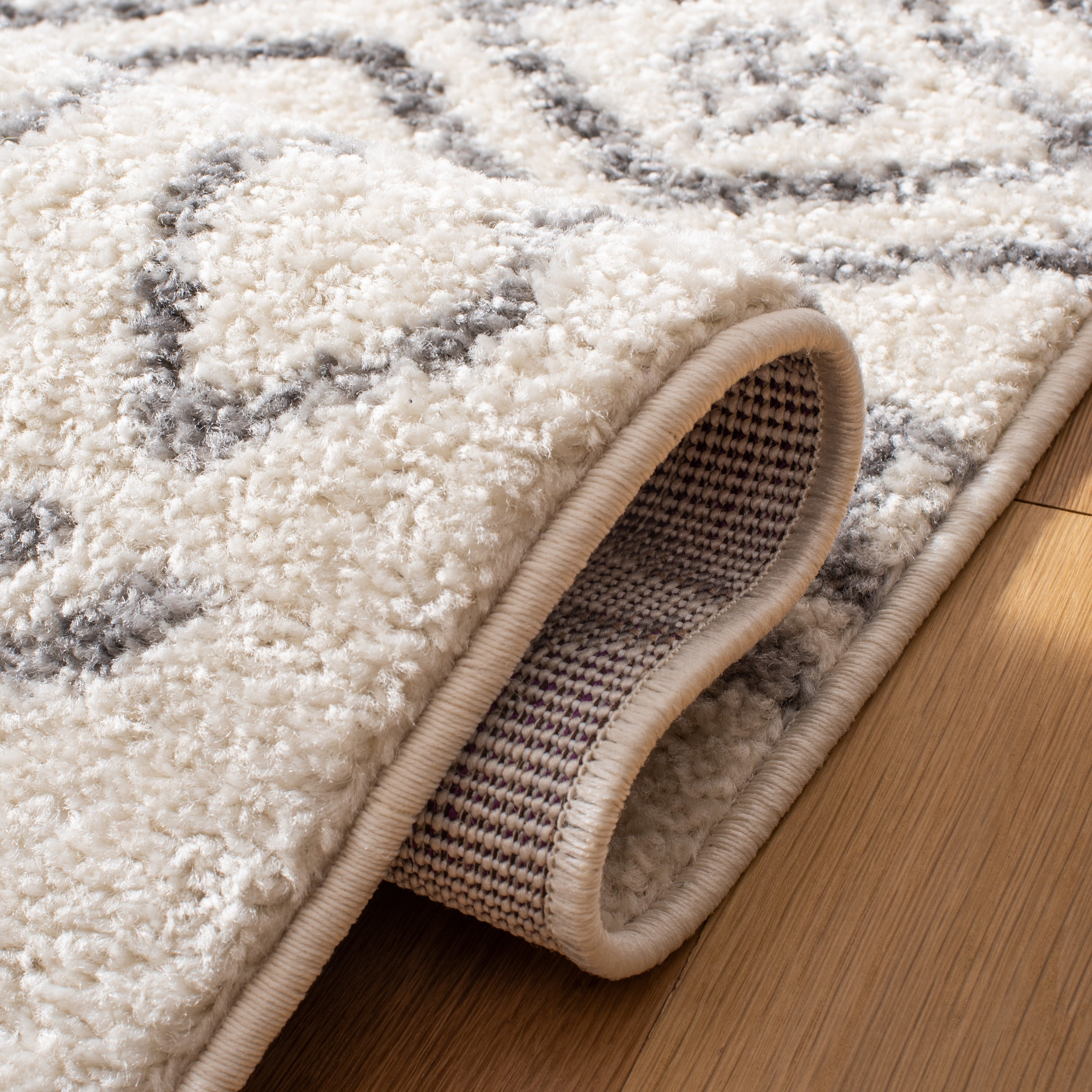 Gray Synthetic Reversible Washable 9' x 12' Area Rug
