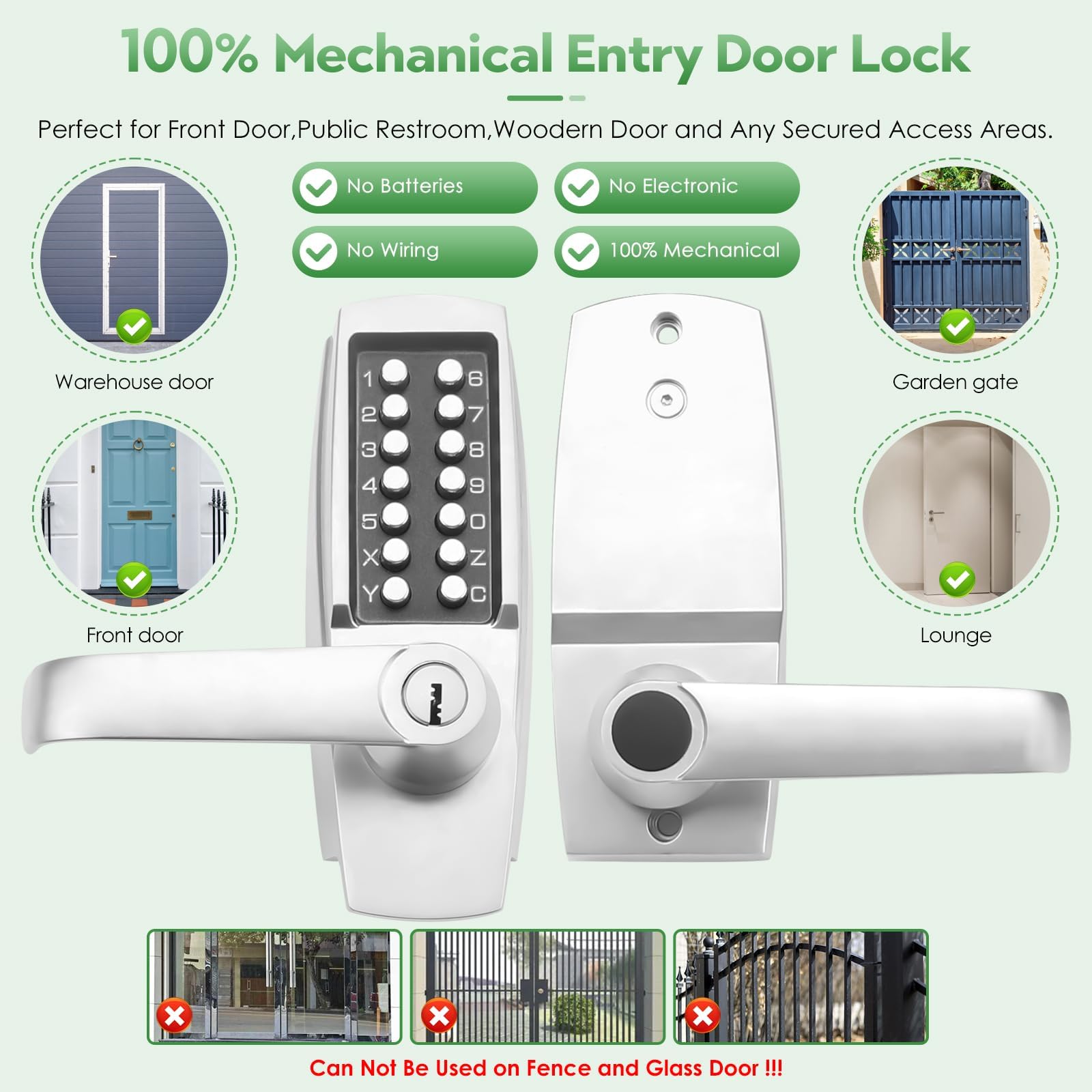 KHKFY LKH0811B081 Electronic-Door-Locks - View #3