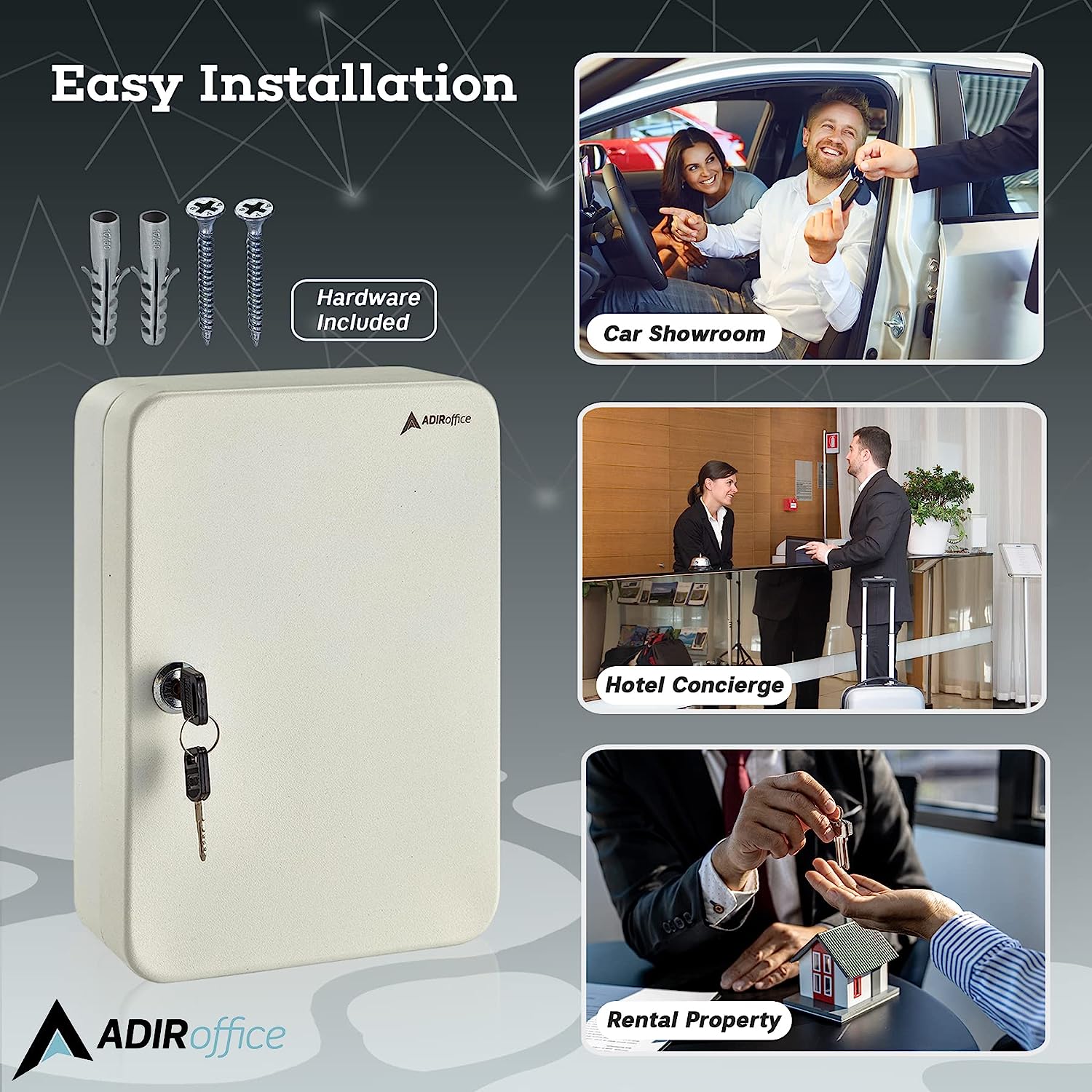 AdirOffice 681-48-WHI-PKG Key-Safes - View #6