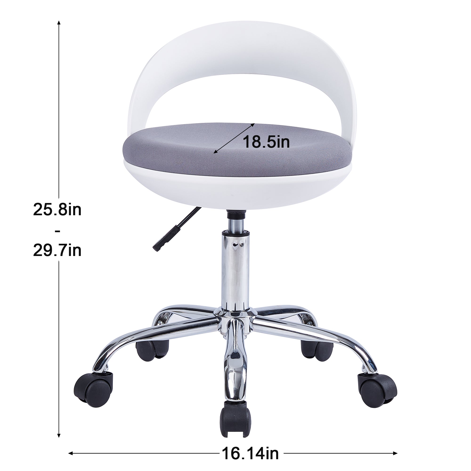 Vecelo LOE-OC25-GRY Office-Chairs - View #3