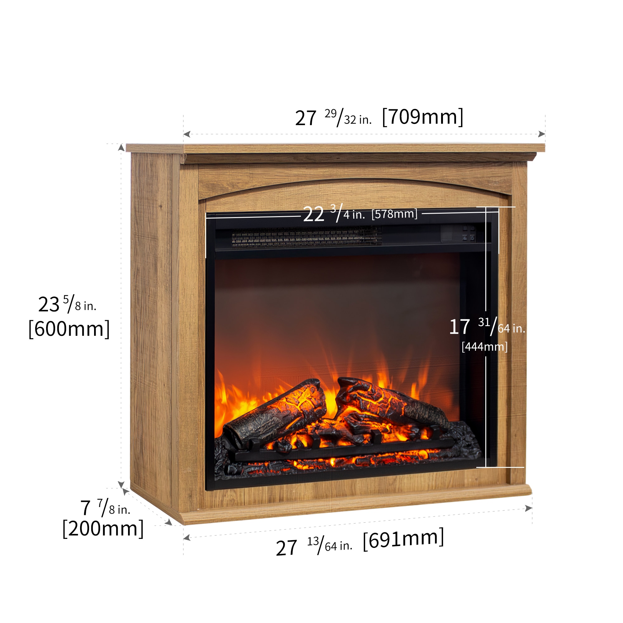 BABOOM BOM-02853-OR Electric-Fireplaces - View #5