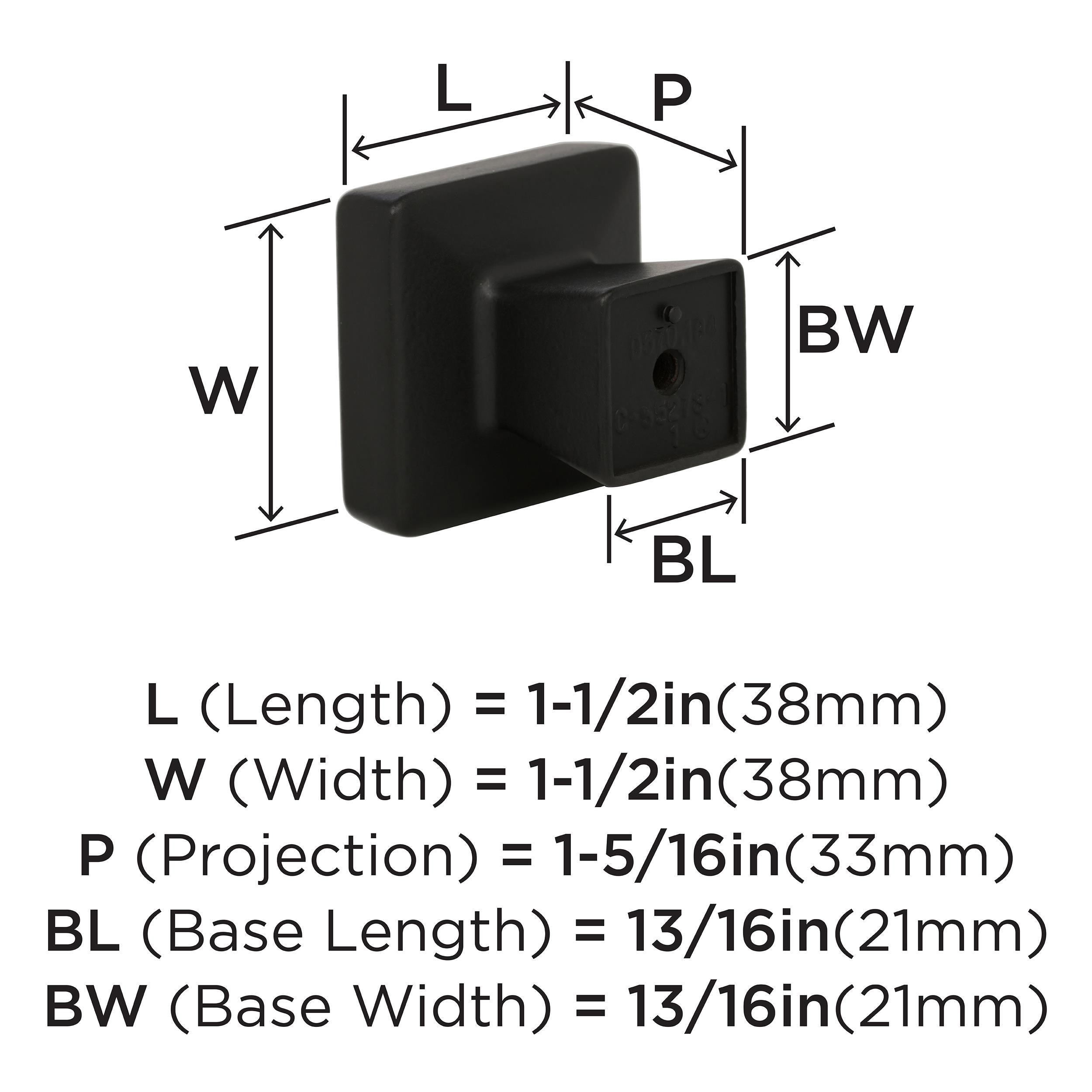 Amerock BP55273BBR Cabinet-Knobs - View #3