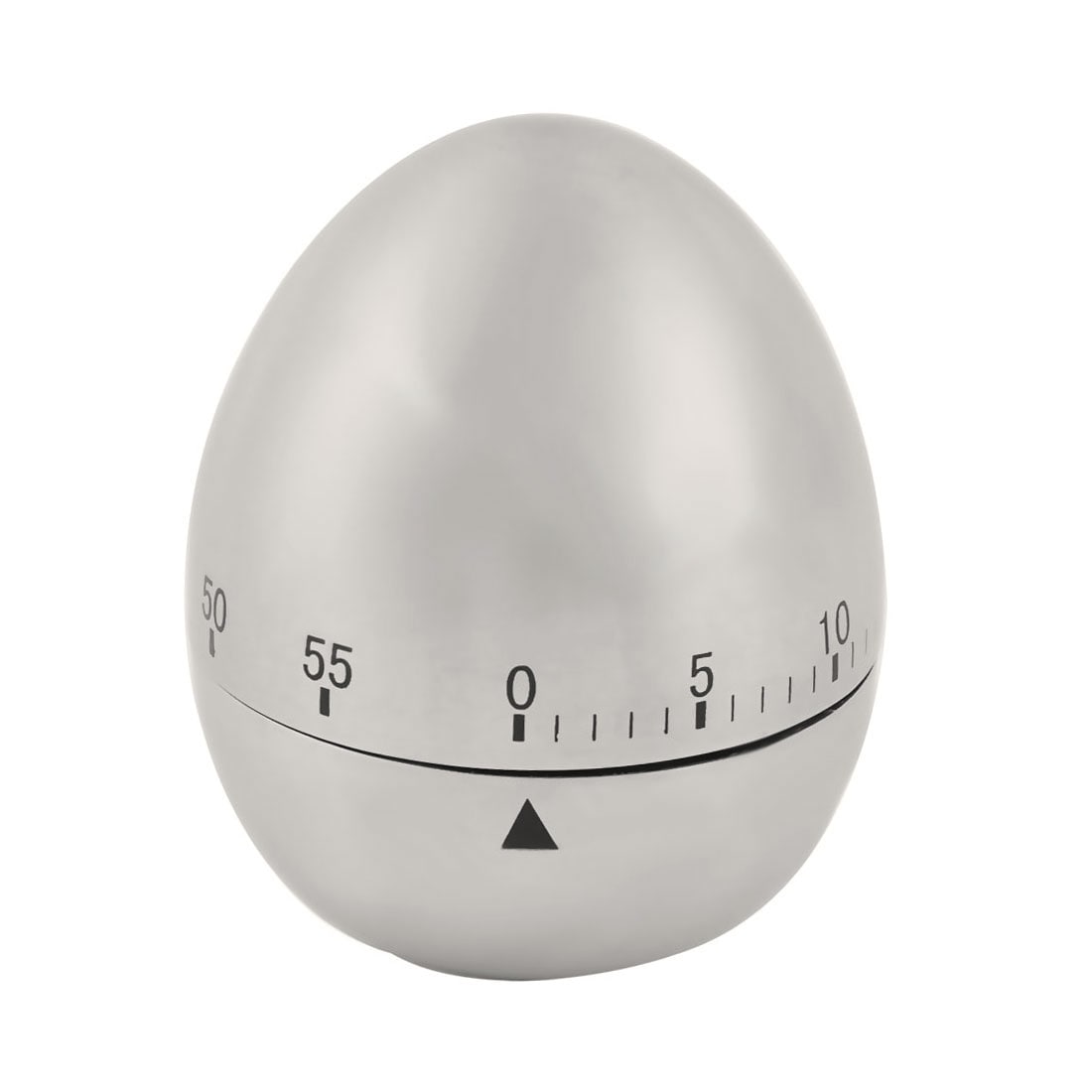 Unique Bargains Stainless Steel Egg Shaped Home Kitchen Cooking Alarm Timer 60 Minutes