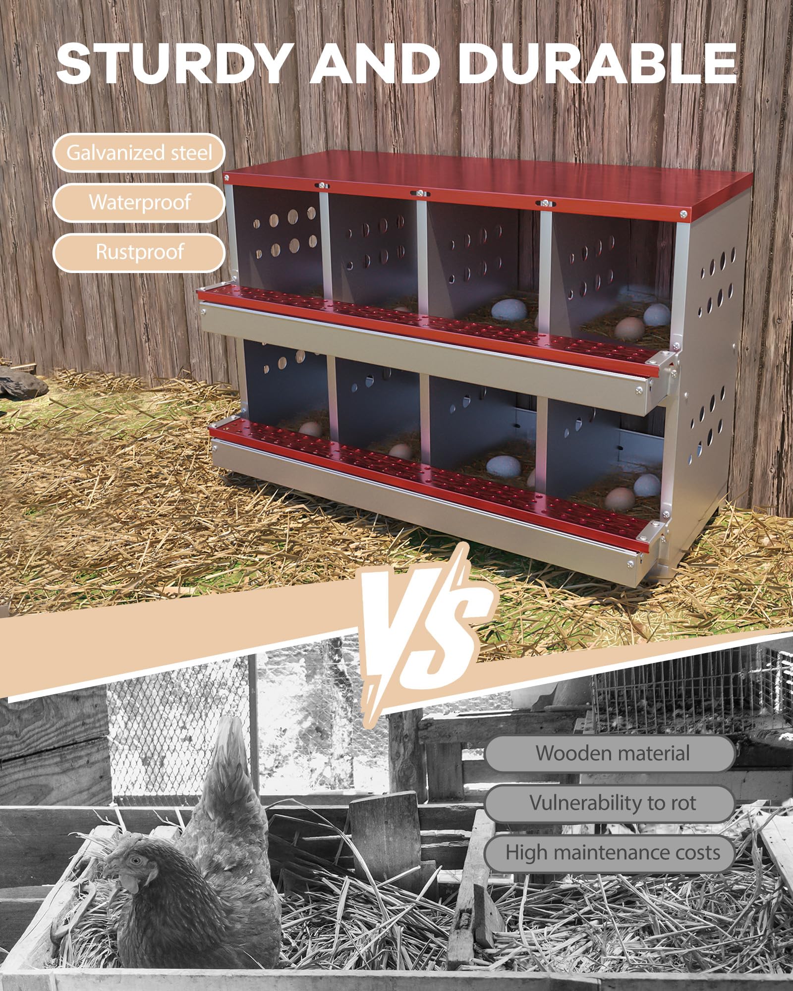 Garvee LYU01PHO-167CMPLZ Chicken-Coops-Rabbit-Hutches - View #5
