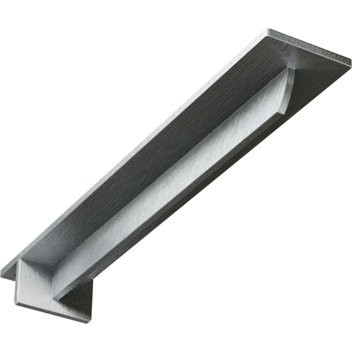 Ekena Millwork BKTM03X18X02HECRS Heaton 18.0-in x 3-in x 2.0-in Plain steel Steel Countertop support bracket