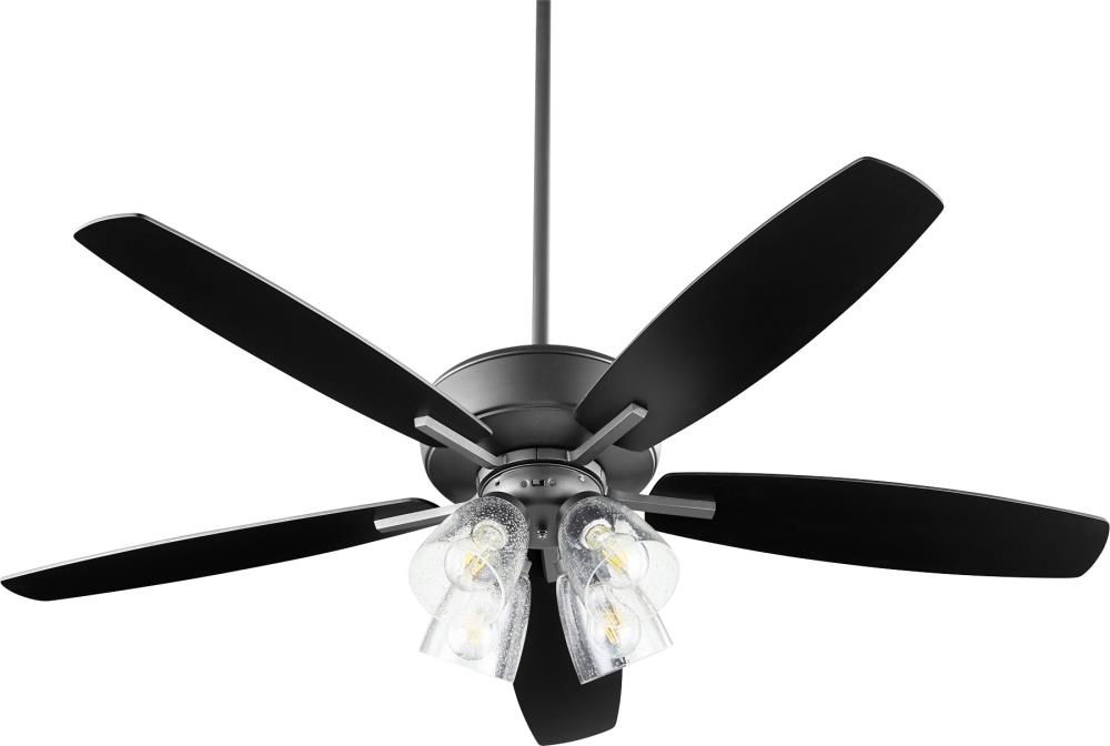 Quorum International 70525-469 Breeze 52-in Noir Indoor Ceiling Fan with Light (5-Blade)