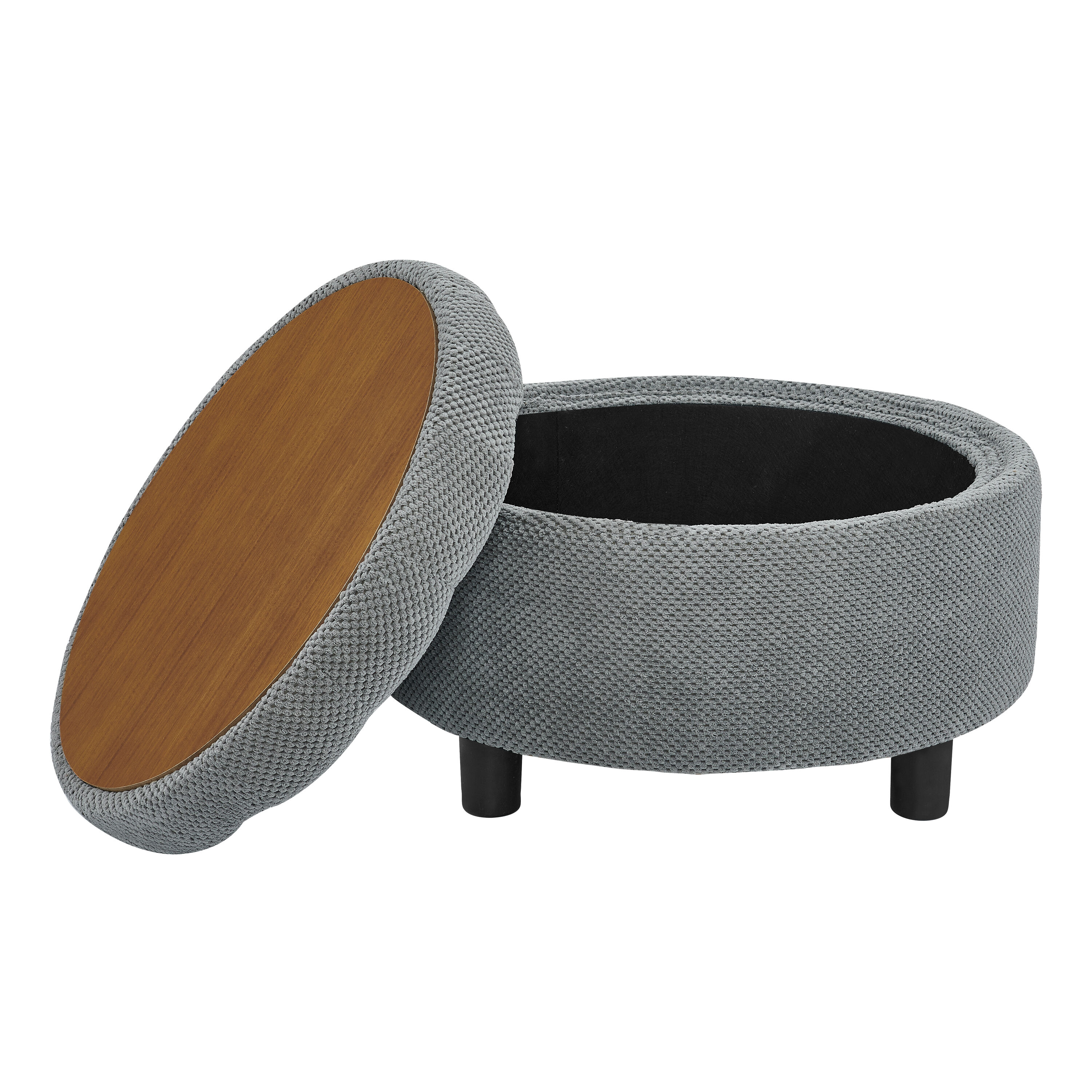 Aortzio DJ4003-GREY Indoor-Ottomans - View #5